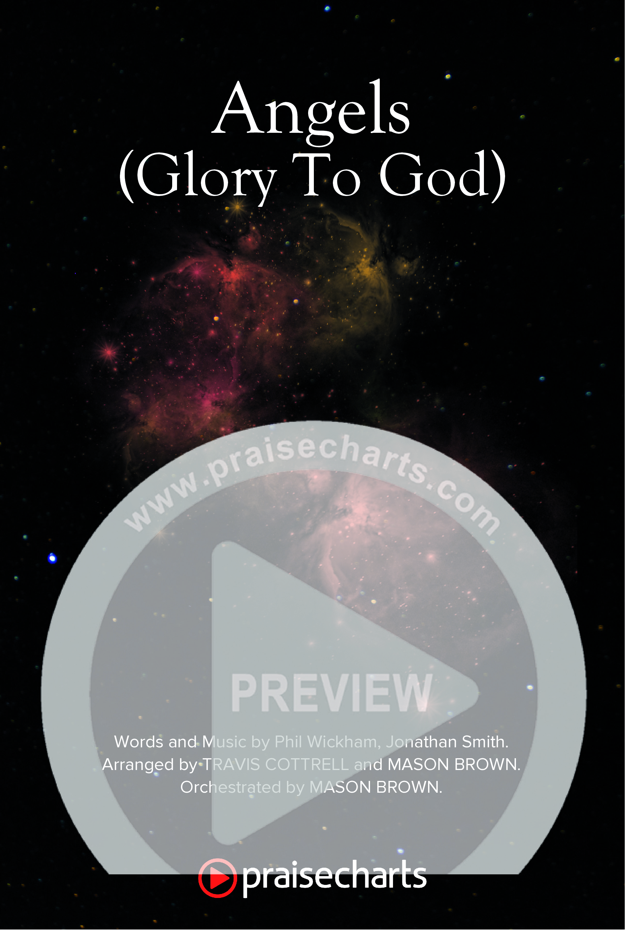 Angels (Glory To God) (Choral/SATB) Octavo Cover Sheet (Travis Cottrell / Arr. Mason Brown)