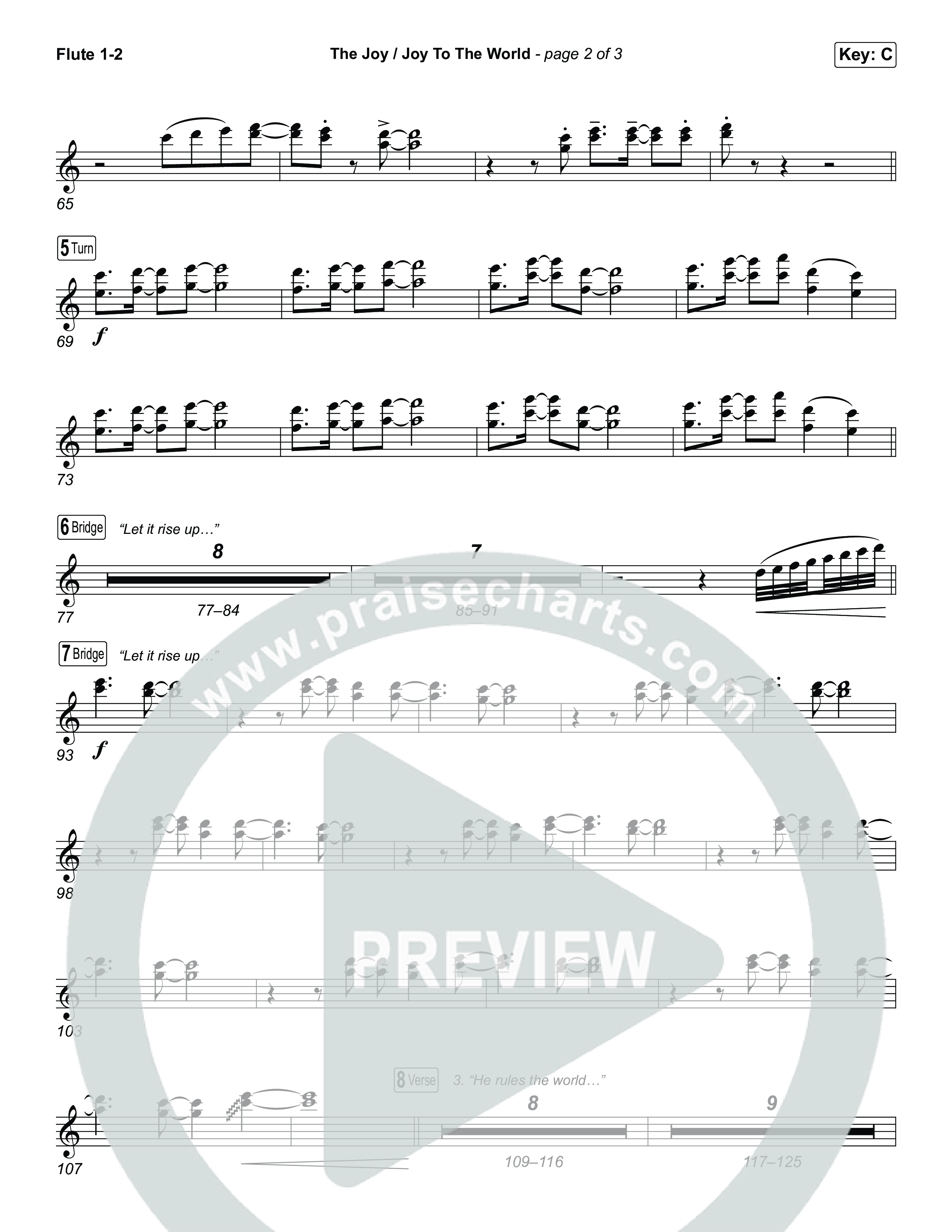The Joy / Joy To The World (Choral/SATB) Wind Pack (Travis Cottrell / Arr. Mason Brown / Arr. Daniel Galbraith)