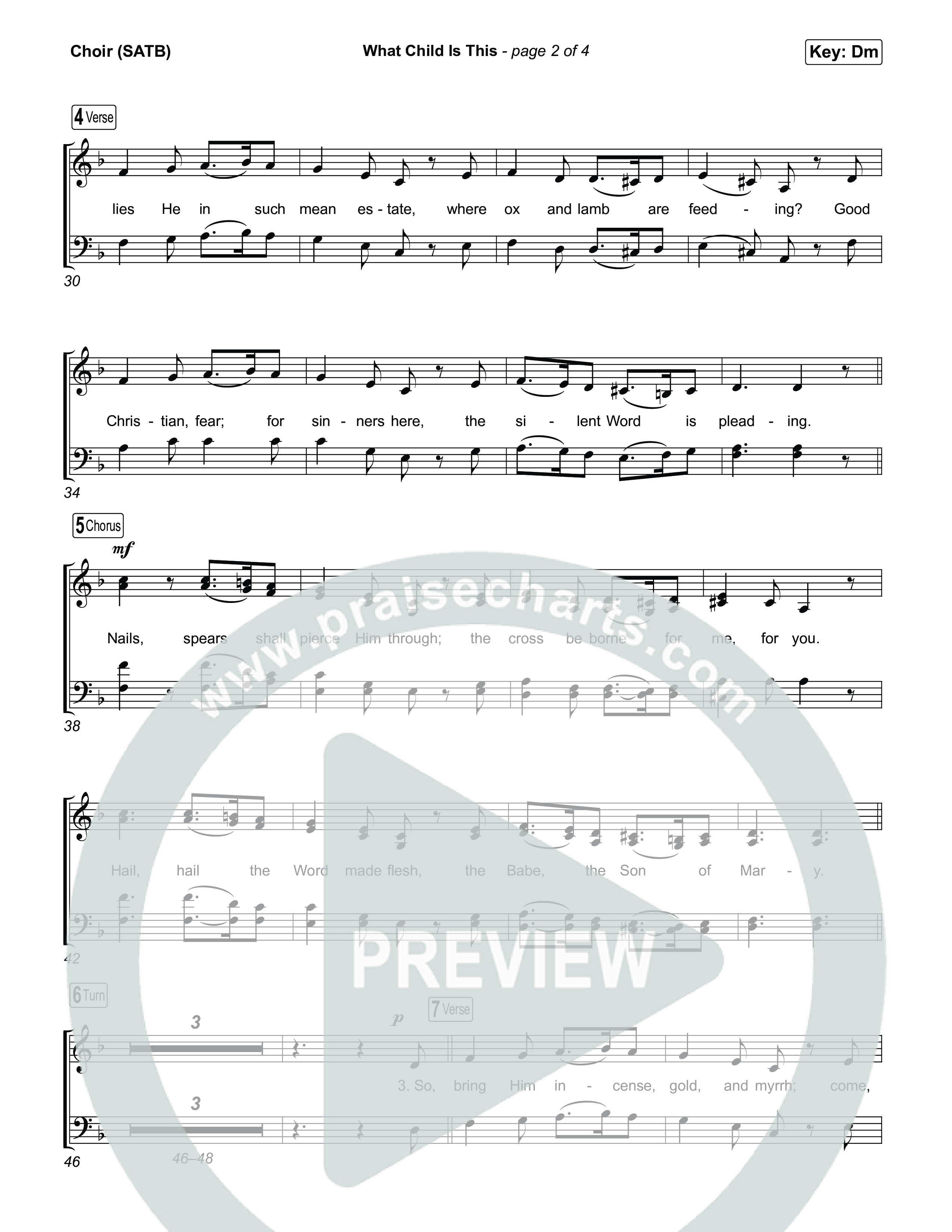 What Child Is This (Choral/SATB) Choir Sheet (SATB) (Travis Cottrell / Arr. Mason Brown)
