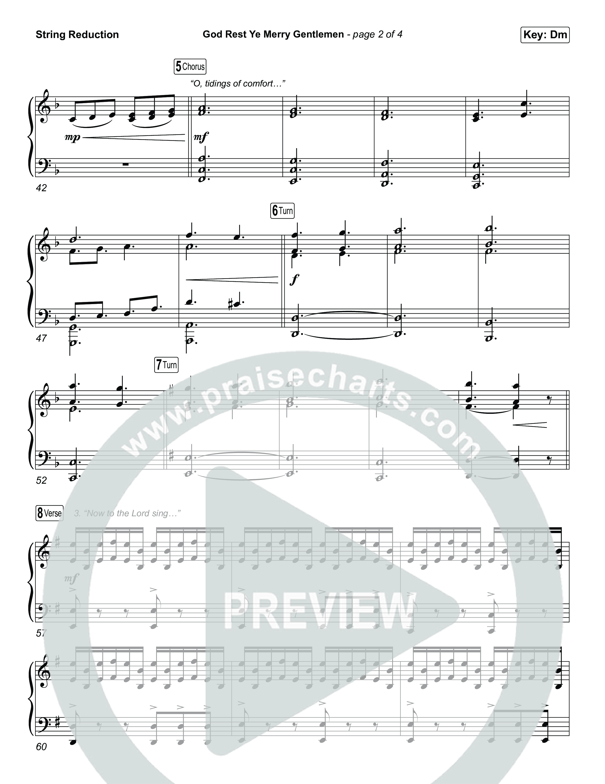 God Rest Ye Merry Gentlemen (Choral/SATB) String Reduction (Travis Cottrell / Arr. Mason Brown)