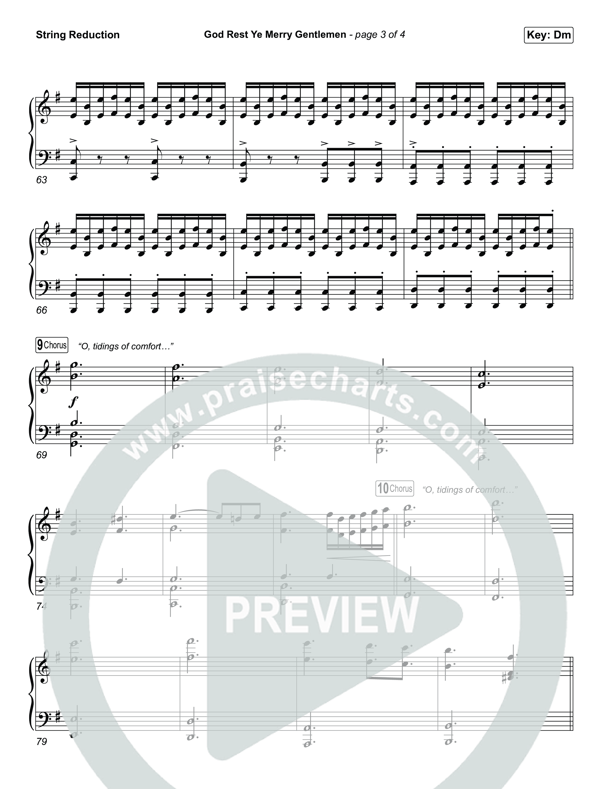 God Rest Ye Merry Gentlemen (Choral/SATB) String Reduction (Travis Cottrell / Arr. Mason Brown)