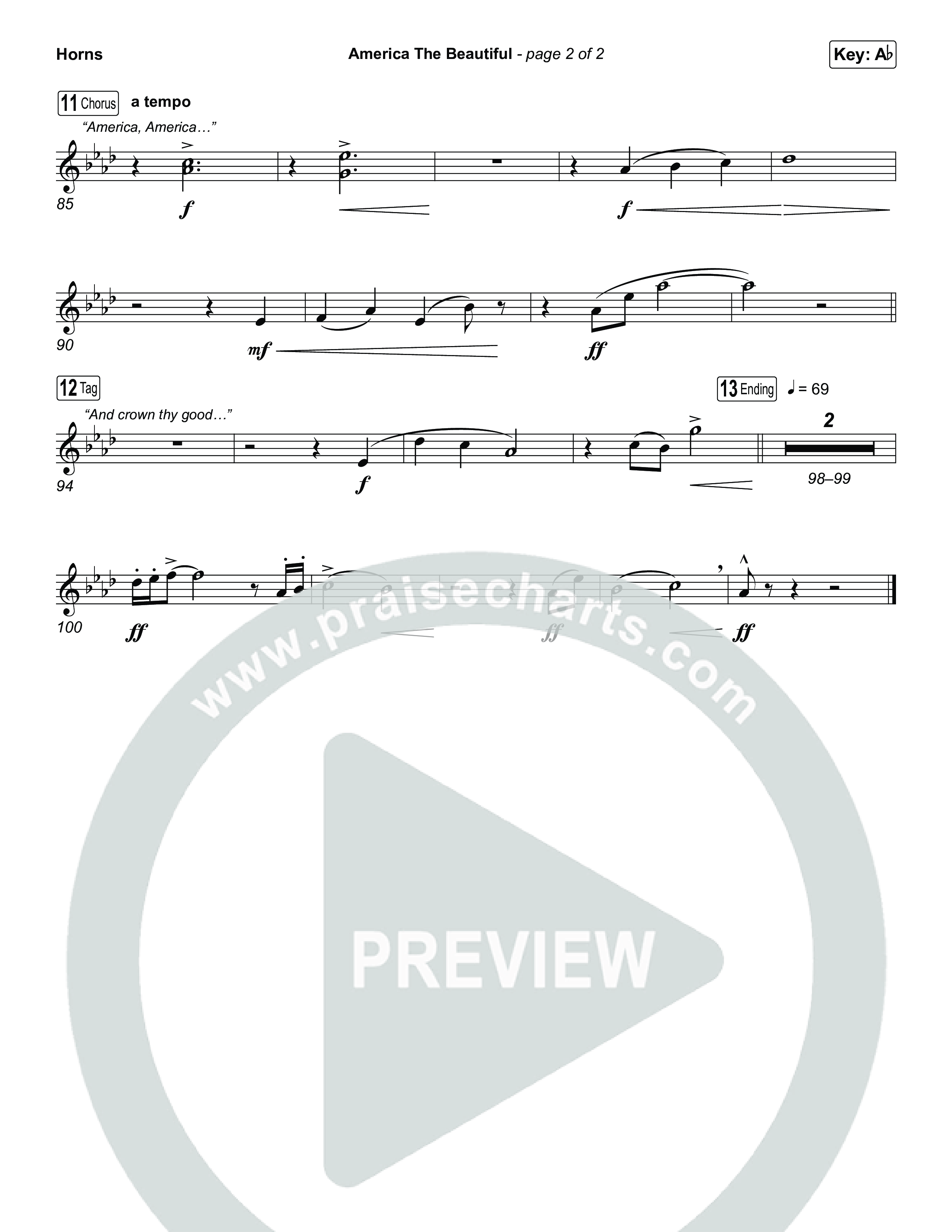 America The Beautiful (Choral/SATB) Brass Pack (Travis Cottrell / Arr. Mason Brown)