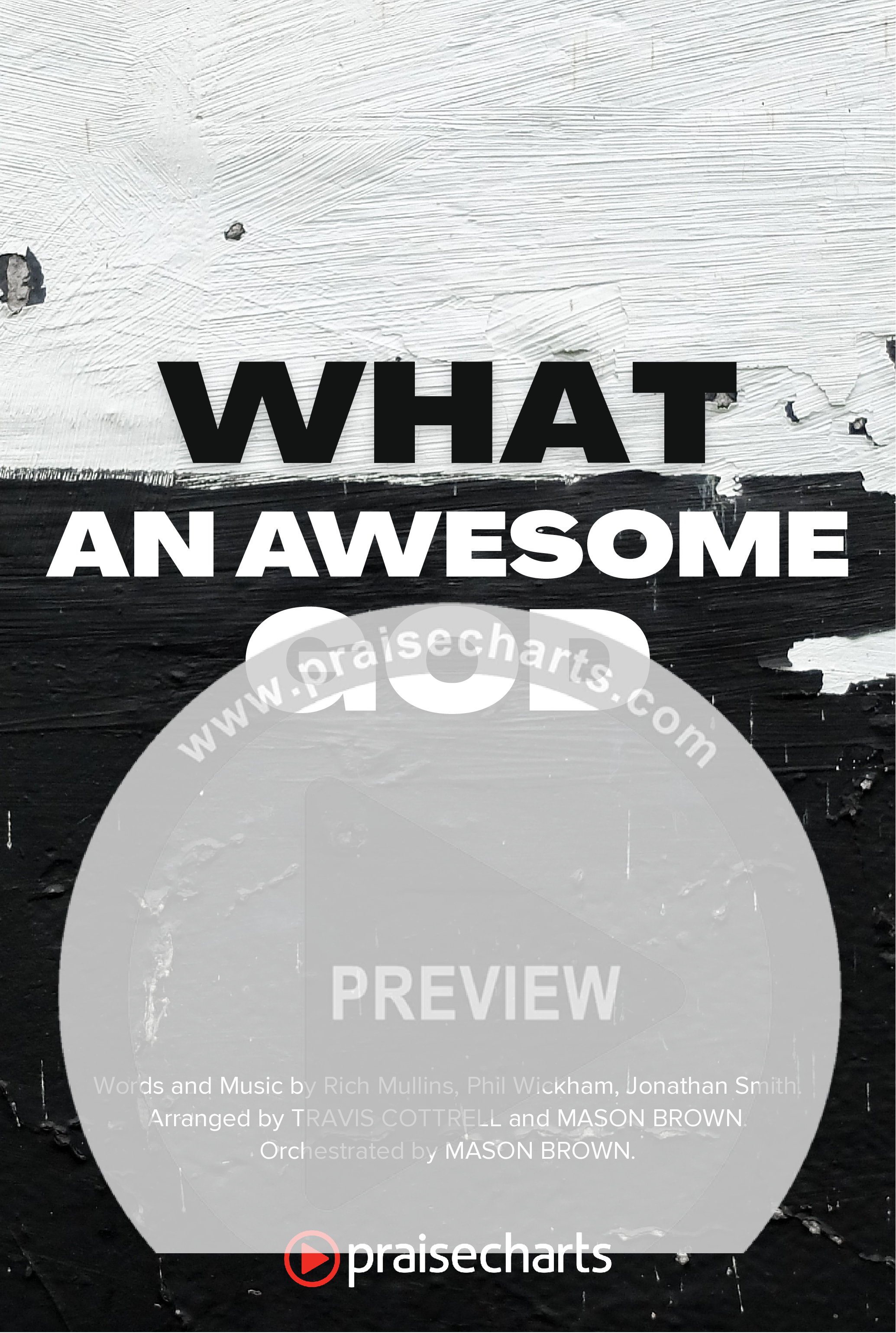 What An Awesome God (Choral/SATB) Octavo Cover Sheet (Travis Cottrell / Arr. Mason Brown)
