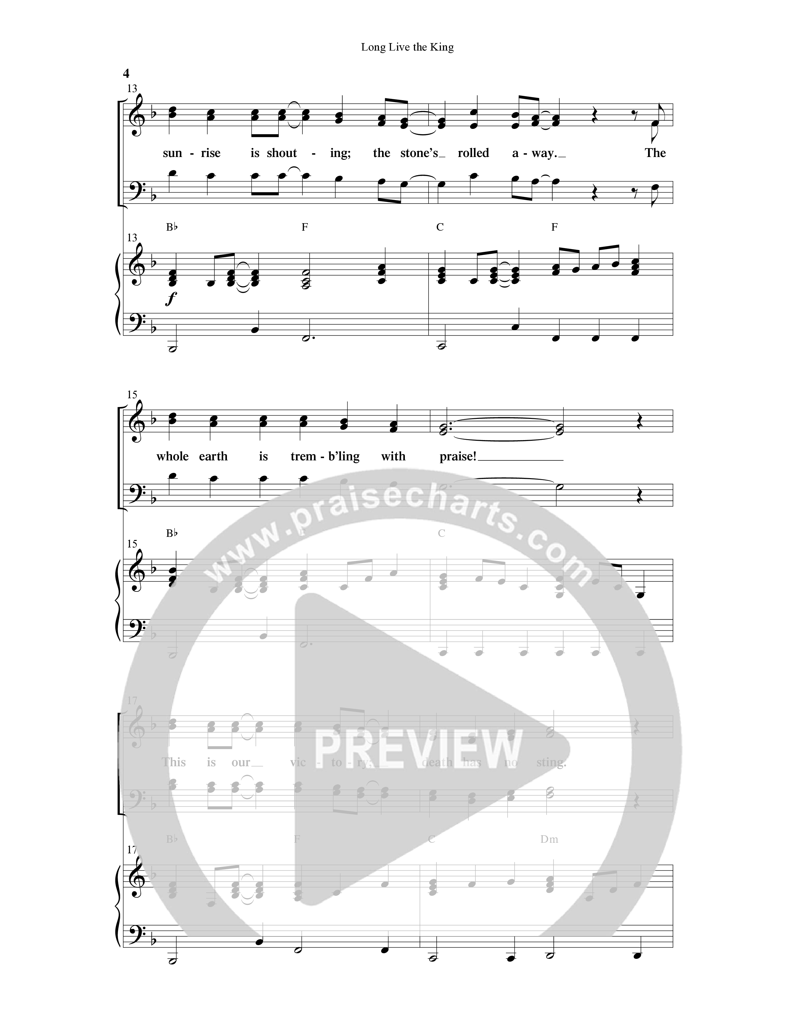 Long Live the King (Choral Anthem SATB) Anthem (SATB/Piano) (Word Music Choral / Arr. Steve Mauldin)