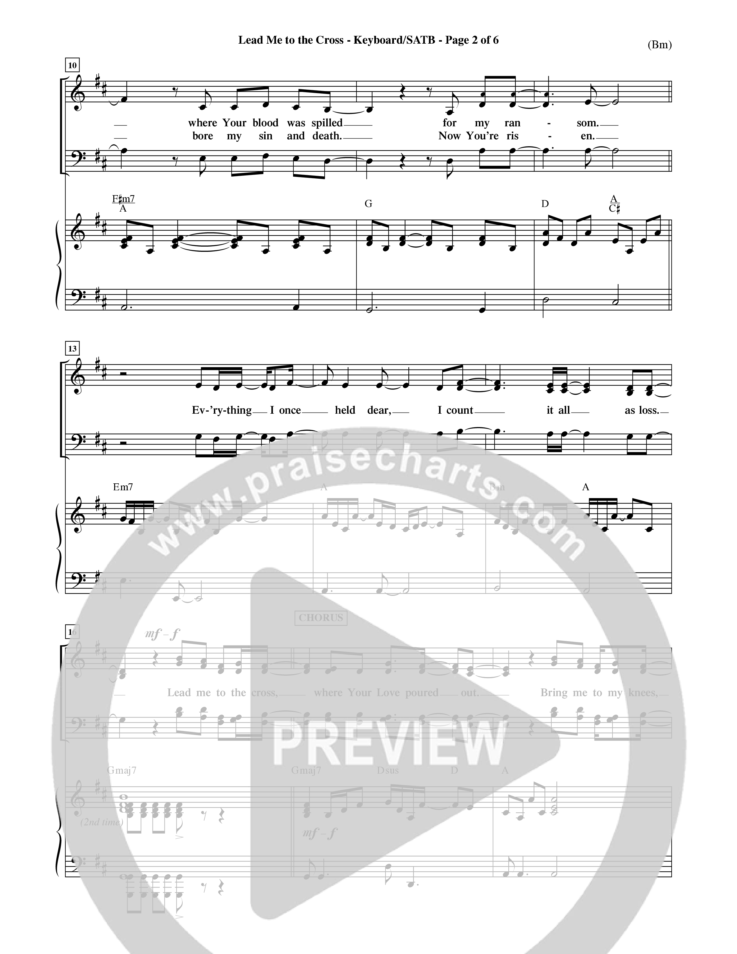 Lead Me To The Cross (Choral Anthem SATB) Keyboard/Vocal (SATB) (Word Music Choral / Orch. David Shipps)