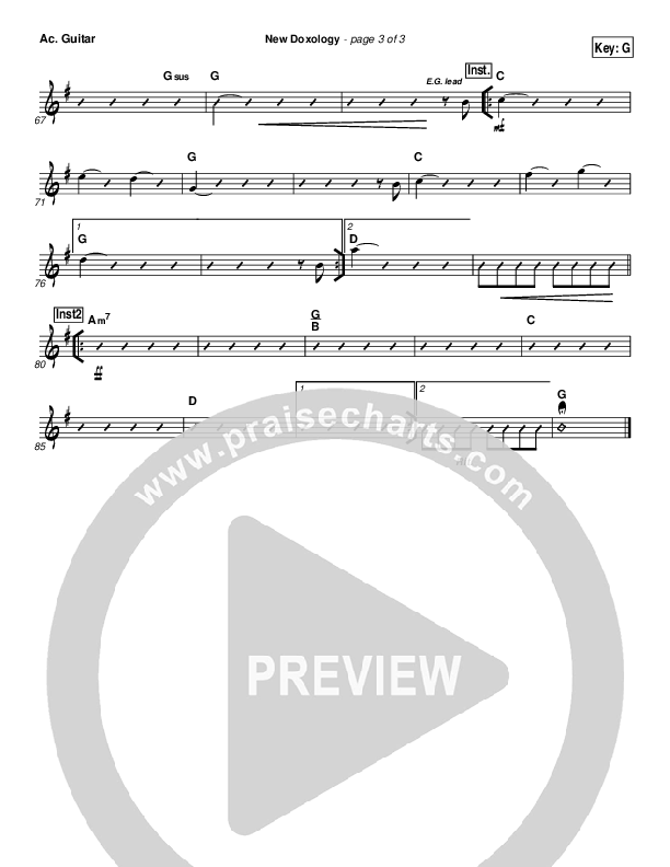 New Doxology Acoustic Guitar (Gateway Worship)