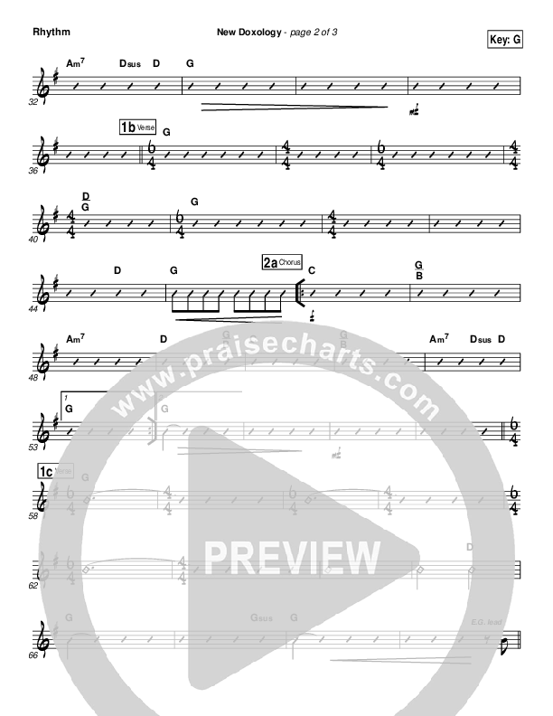 New Doxology Rhythm Chart (Gateway Worship)