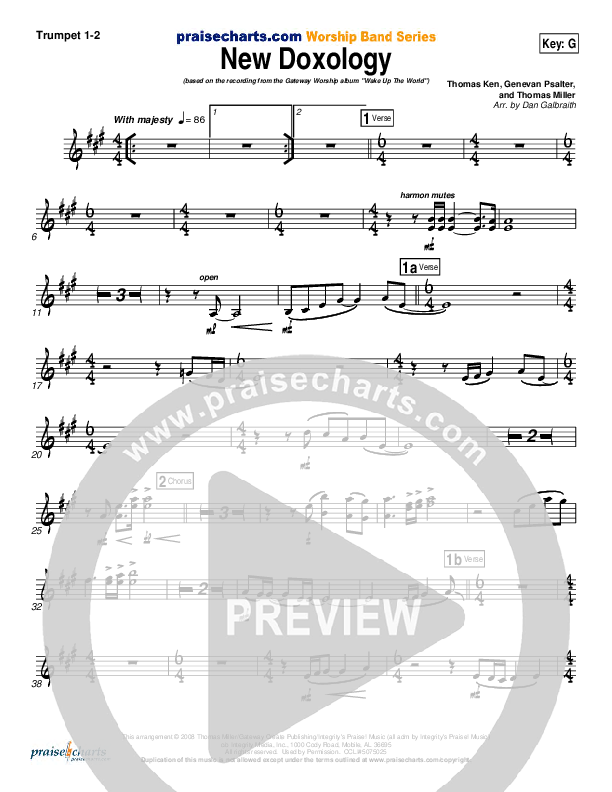 New Doxology Trumpet 1,2 (Gateway Worship)