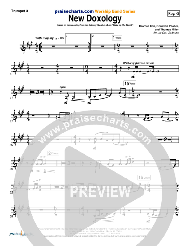 New Doxology Trumpet 3 (Gateway Worship)
