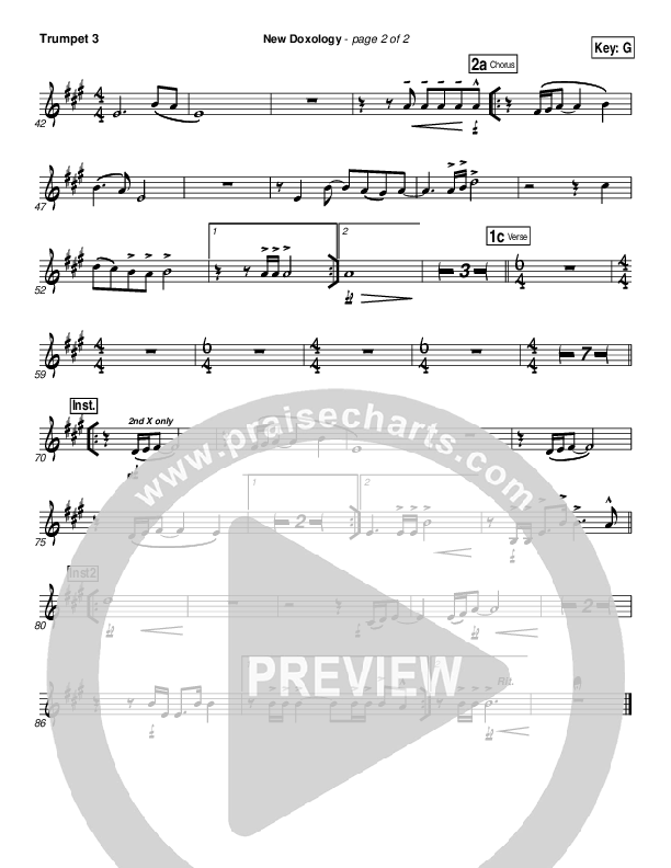 New Doxology Trumpet 3 (Gateway Worship)