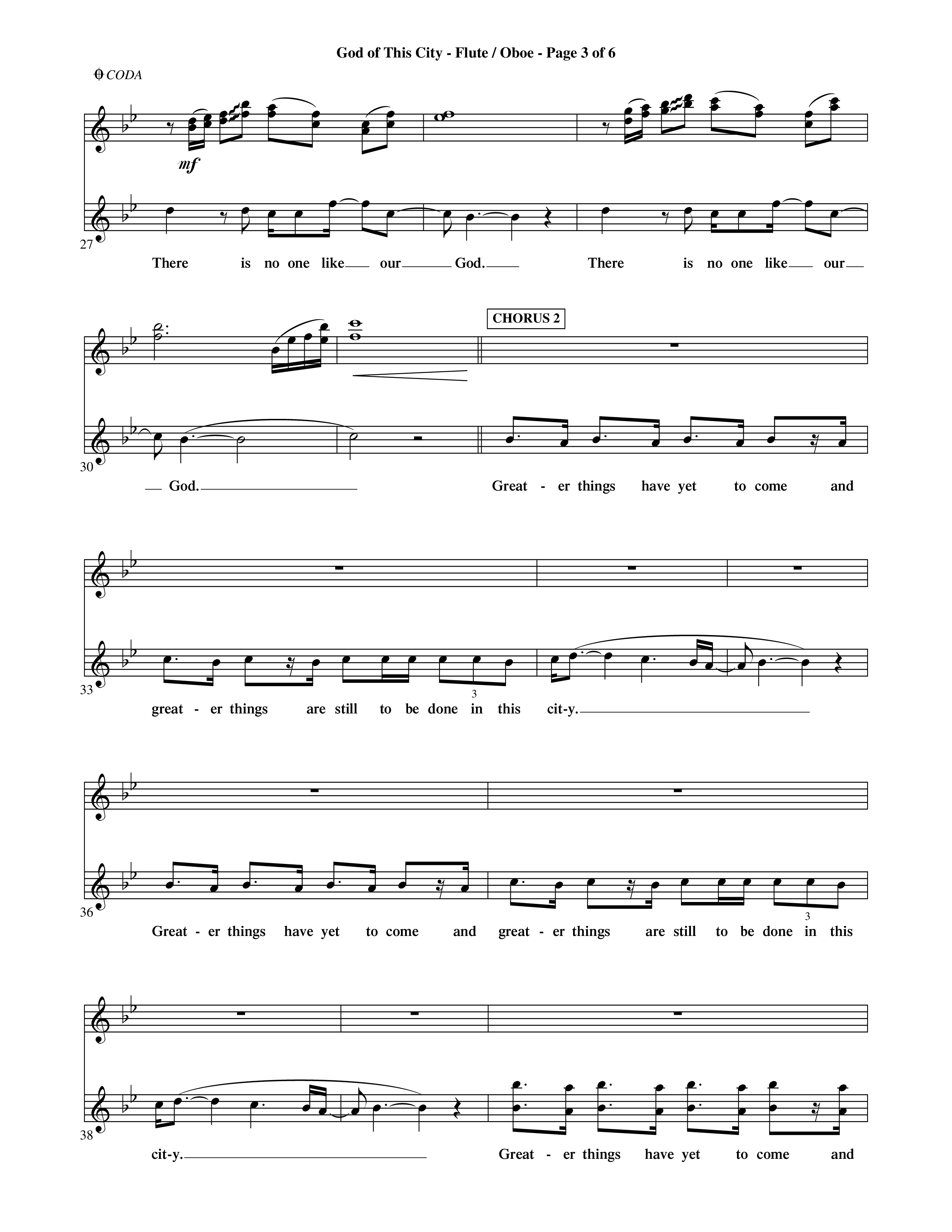 God Of This City (Choral Anthem SATB) Flute/Oboe (Word Music Choral / Orch. Ric Domenico)