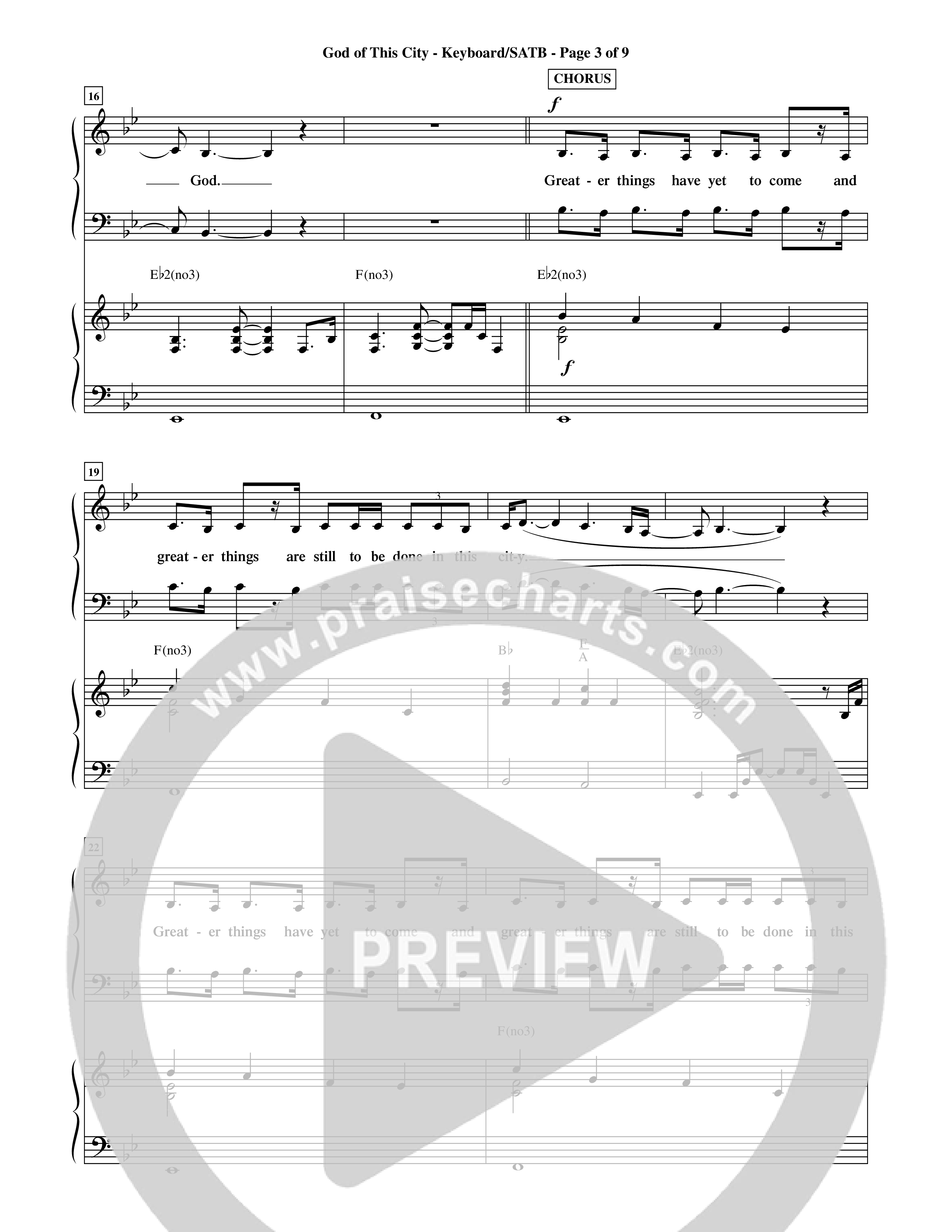 God Of This City (Choral Anthem SATB) Keyboard/Vocal (SATB) (Word Music Choral / Orch. Ric Domenico)