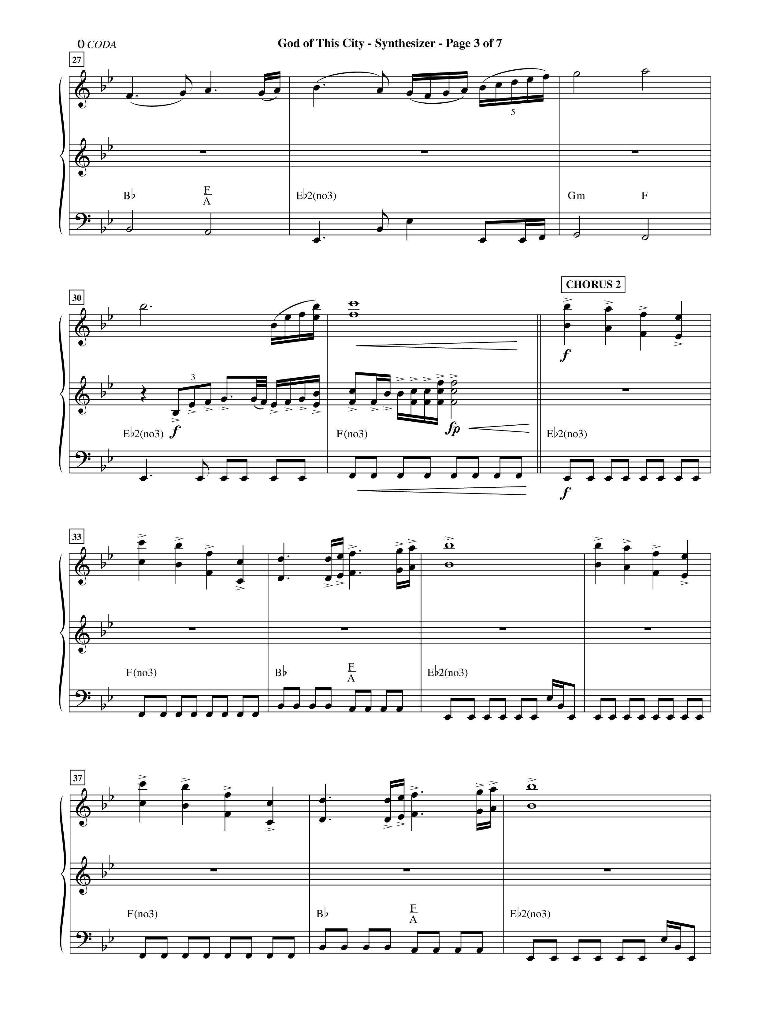 God Of This City (Choral Anthem SATB) Synth (Word Music Choral / Orch. Ric Domenico)