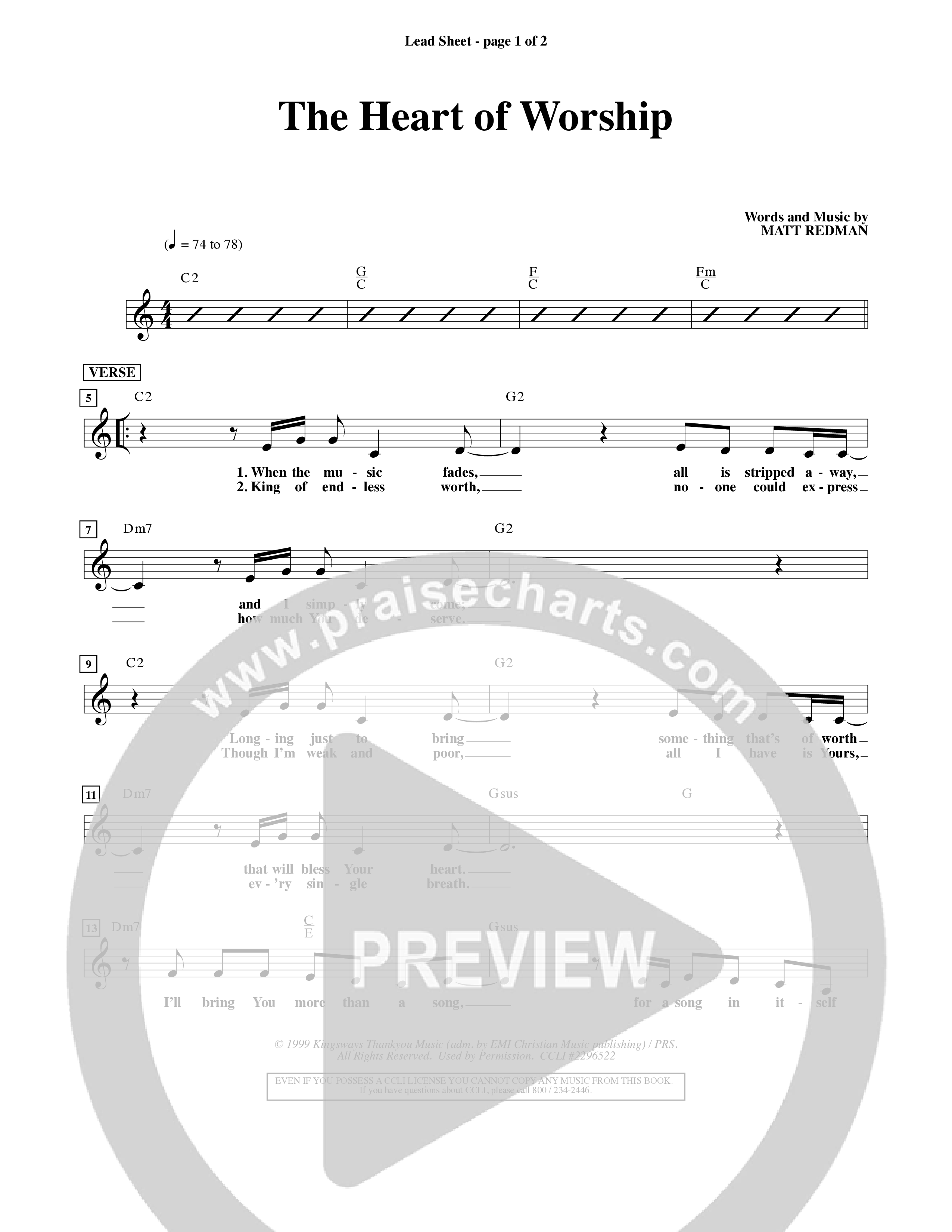 The Heart Of Worship (Choral Anthem SATB) Rhythm Pack (Word Music Choral / Orch. Tom Payne)