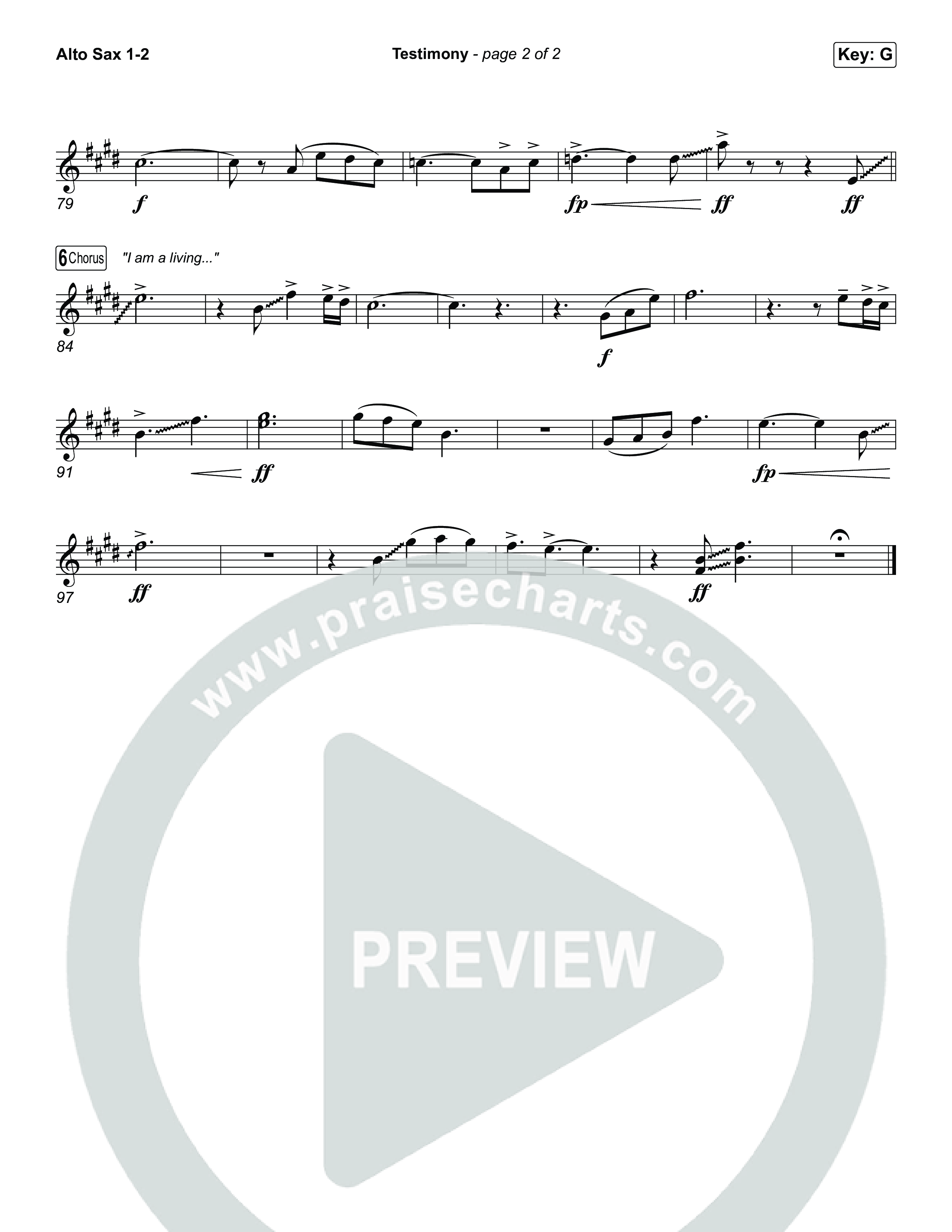 Testimony (Worship Choir/SAB) Sax Pack (Terrian / Arr. Luke Gambill)