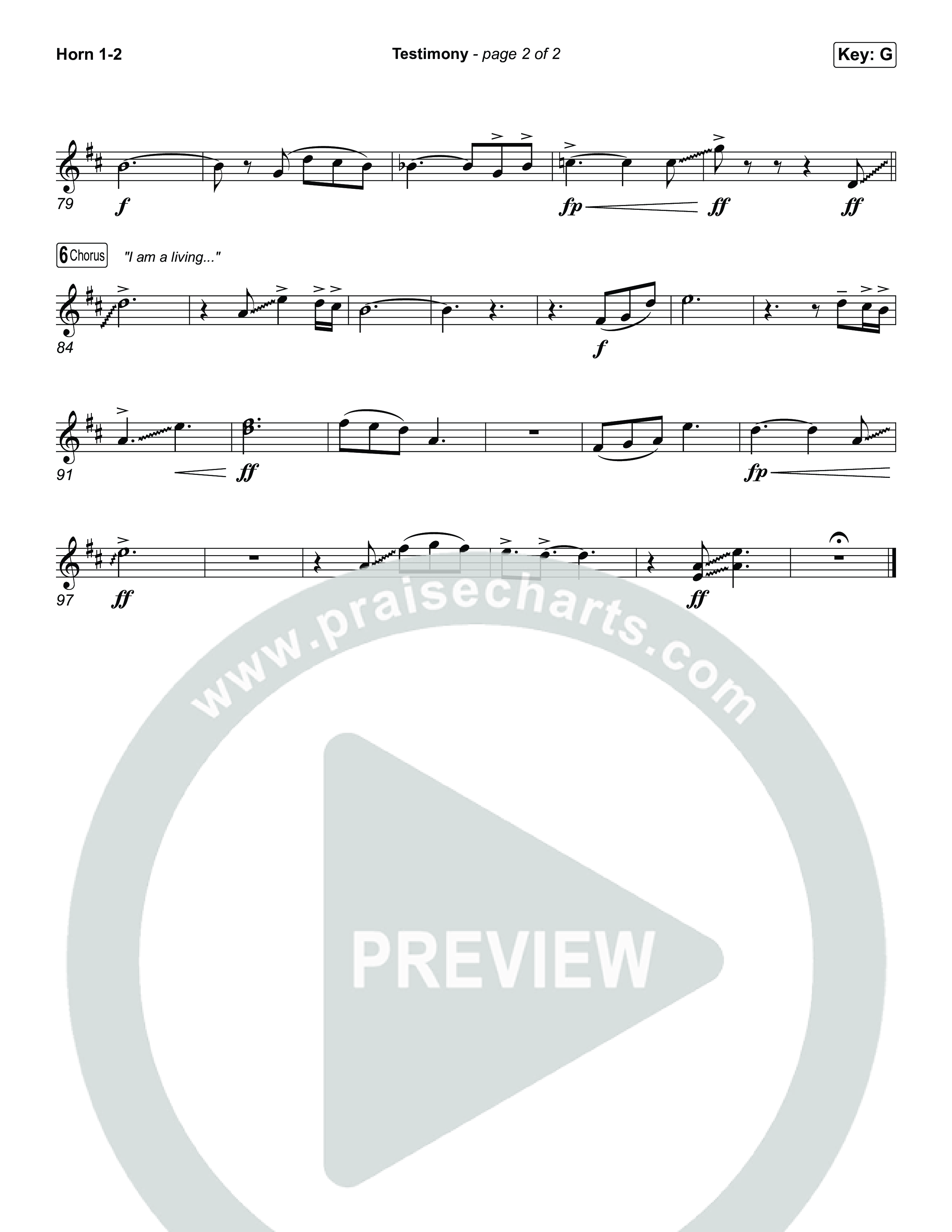 Testimony (Worship Choir/SAB) Brass Pack (Terrian / Arr. Luke Gambill)