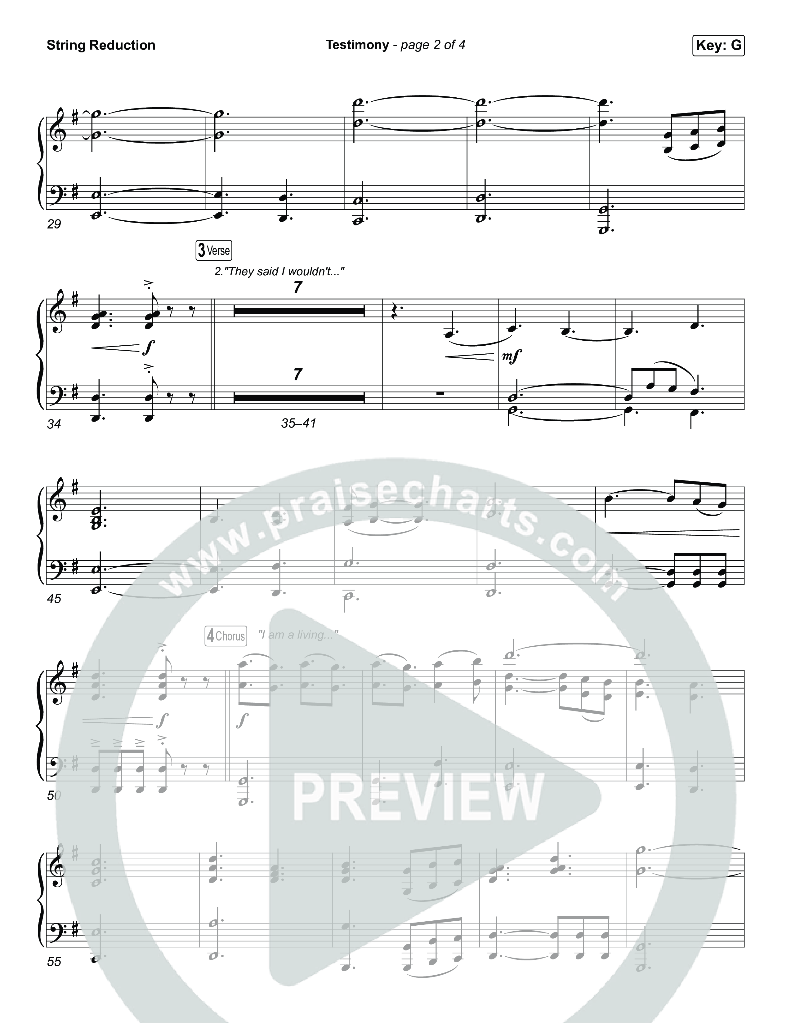 Testimony (Worship Choir/SAB) String Reduction (Terrian / Arr. Luke Gambill)