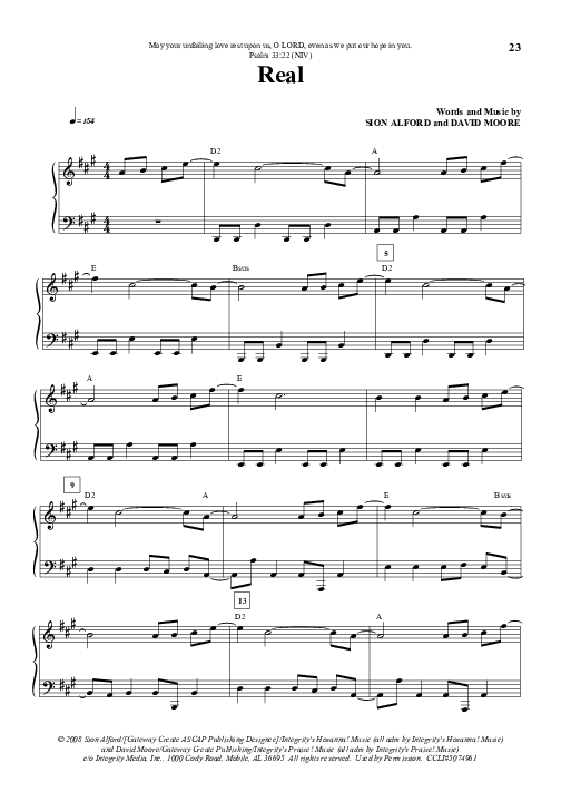 Real Lead & Piano (Gateway Worship)