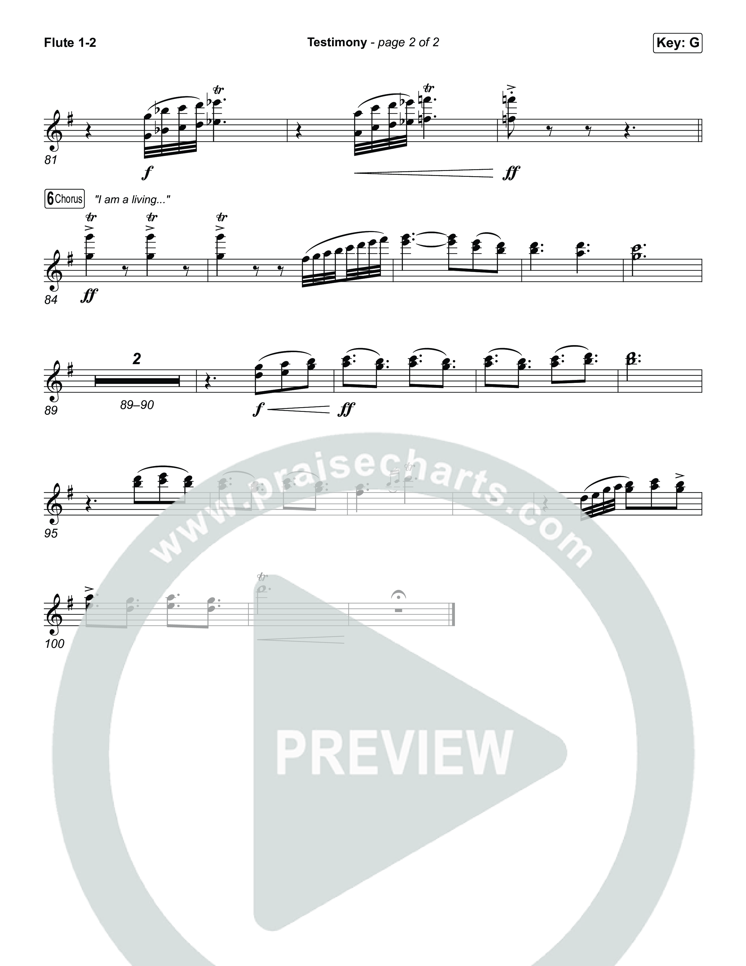 Testimony (Sing It Now) Flute 1/2 (Terrian / Arr. Luke Gambill)