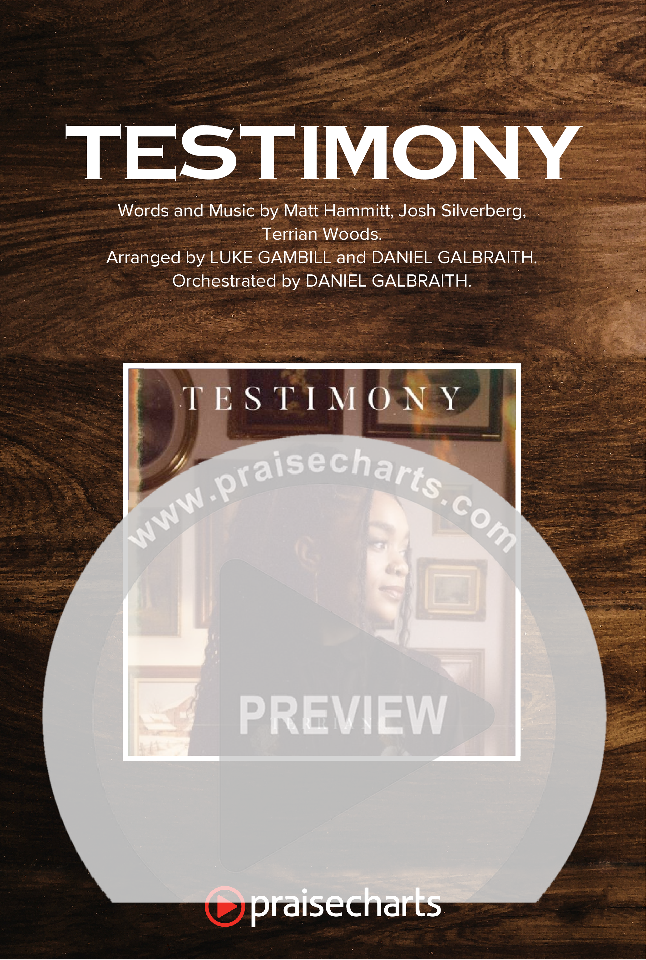 Testimony (Sing It Now) Octavo Cover Sheet (Terrian / Arr. Luke Gambill)