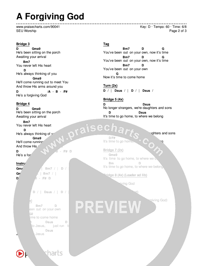 A Forgiving God (Moment) Chords & Lyrics (SEU Worship)