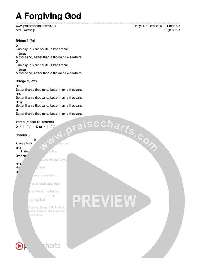 A Forgiving God (Moment) Chords & Lyrics (SEU Worship)