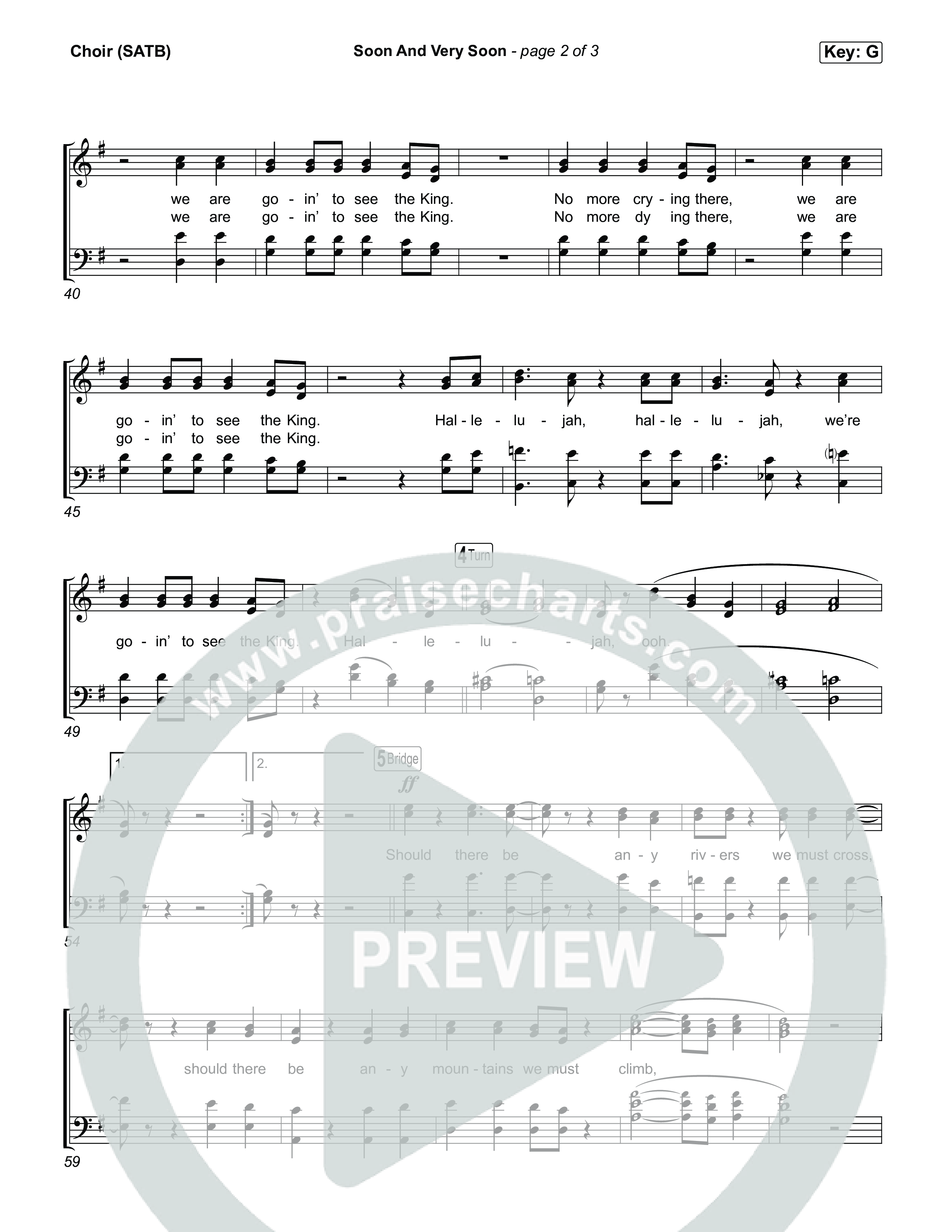 Soon And Very Soon Choir Sheet (SATB) (Keith & Kristyn Getty / Sing! / Dwan Hill / The Choir Room)