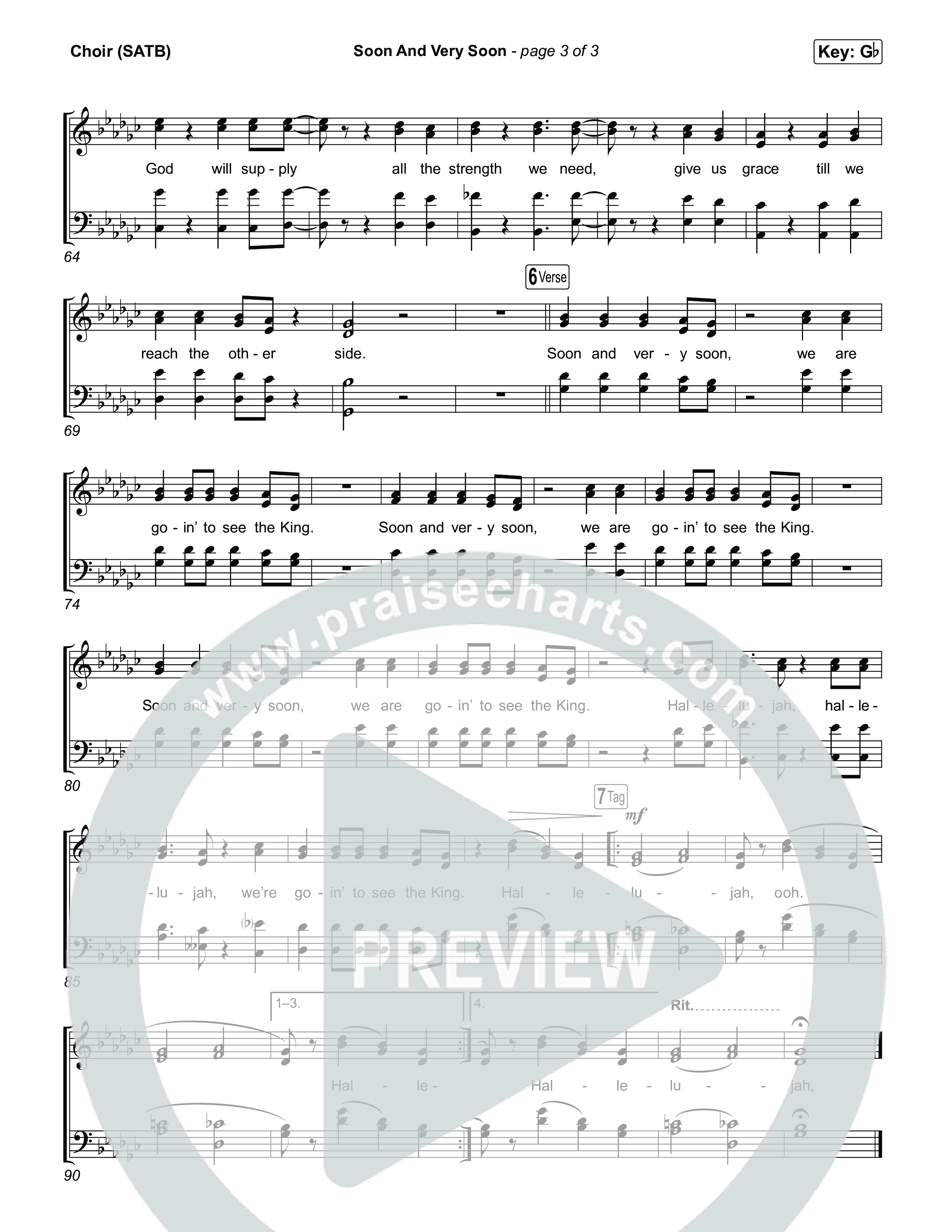 Soon And Very Soon Choir Sheet (SATB) (Keith & Kristyn Getty / Sing! / Dwan Hill / The Choir Room)