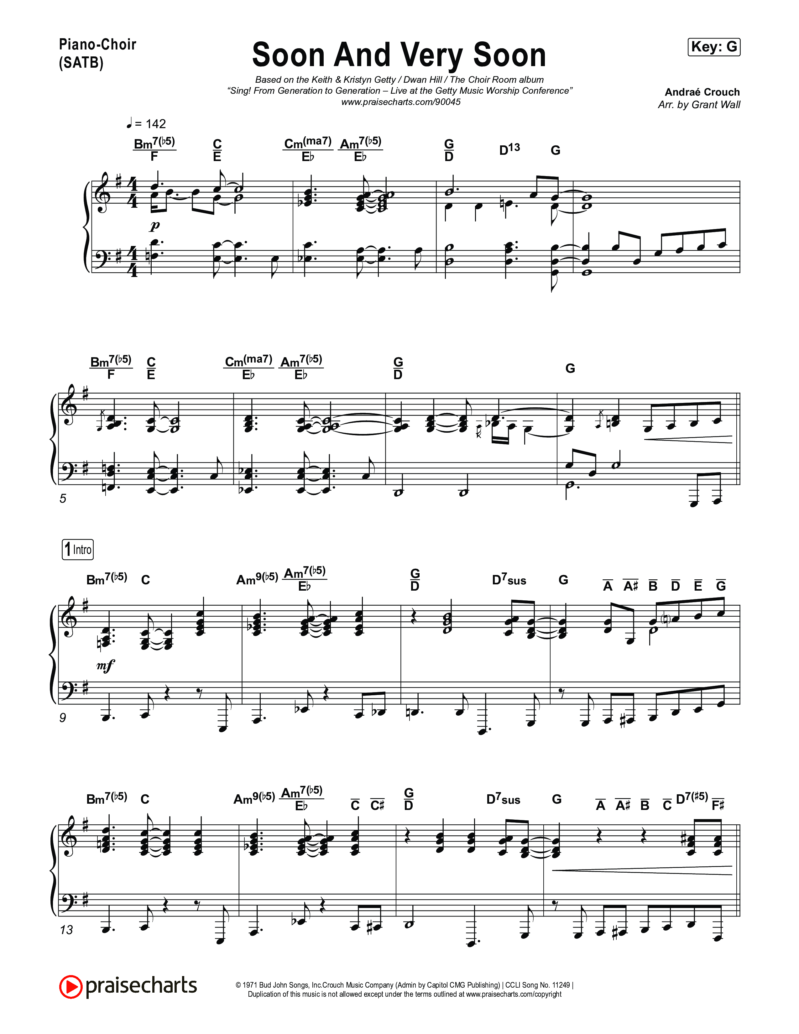 Soon And Very Soon Piano/Vocal Pack (Keith & Kristyn Getty / Sing! / Dwan Hill / The Choir Room)