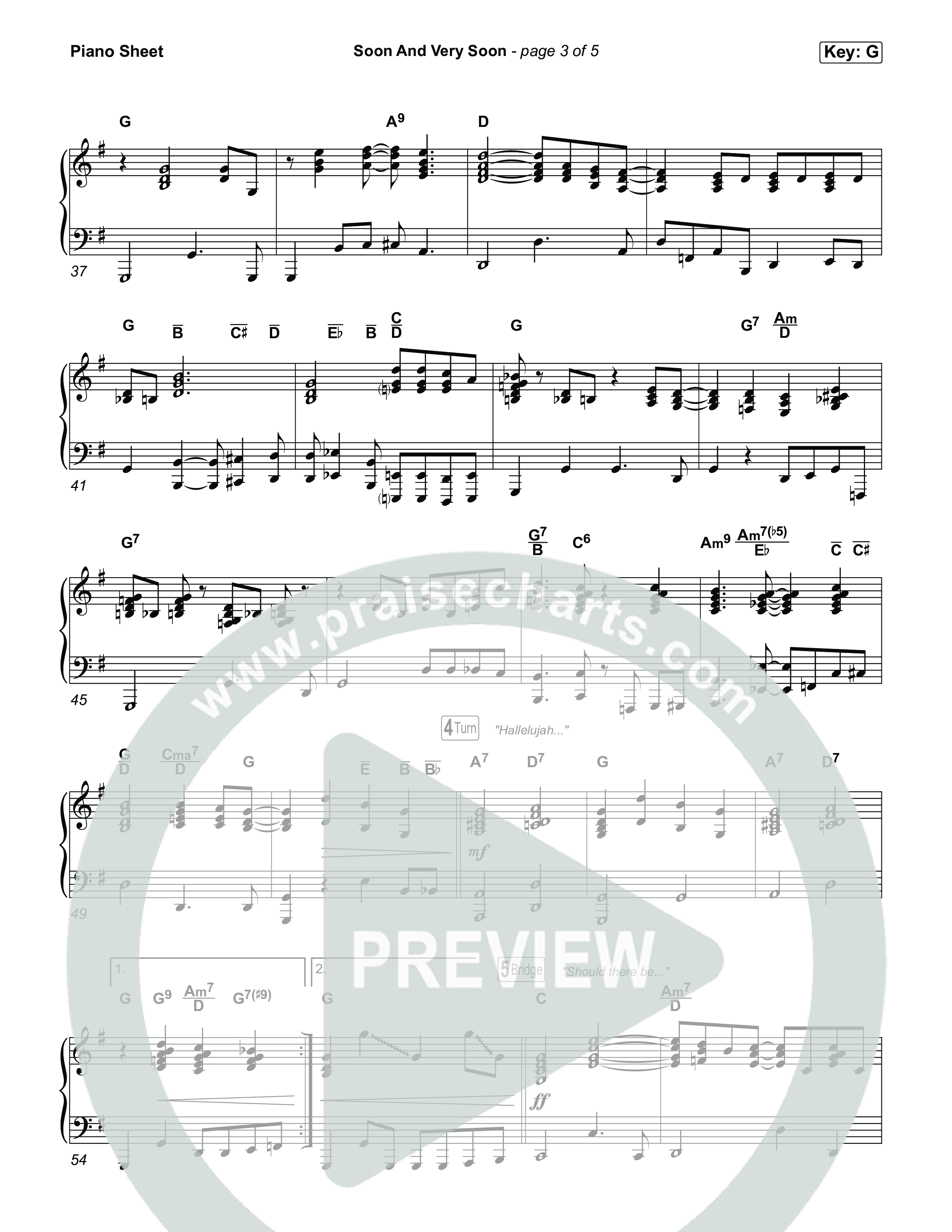 Soon And Very Soon Piano Sheet (Keith & Kristyn Getty / Sing! / Dwan Hill / The Choir Room)