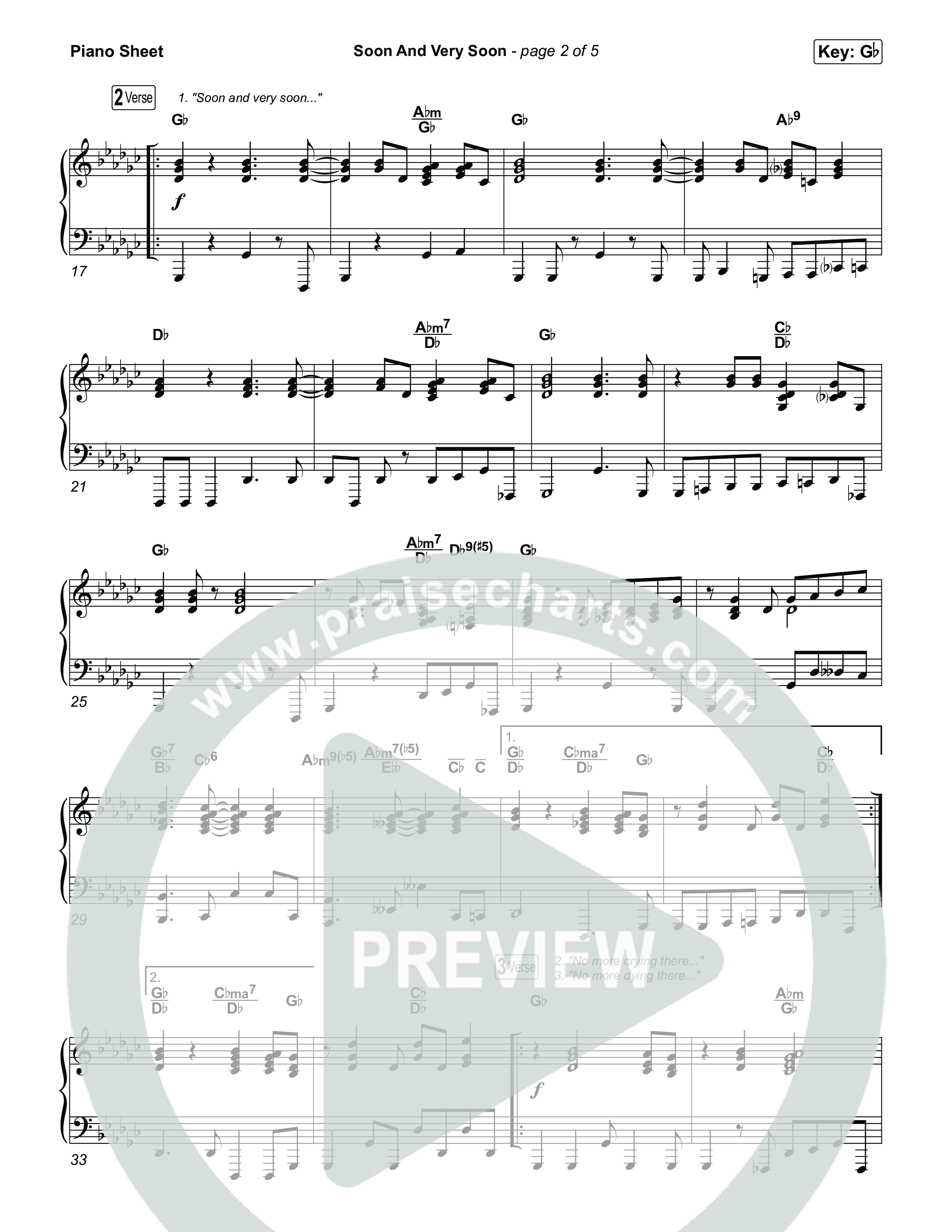 Soon And Very Soon Piano Sheet (Keith & Kristyn Getty / Sing! / Dwan Hill / The Choir Room)