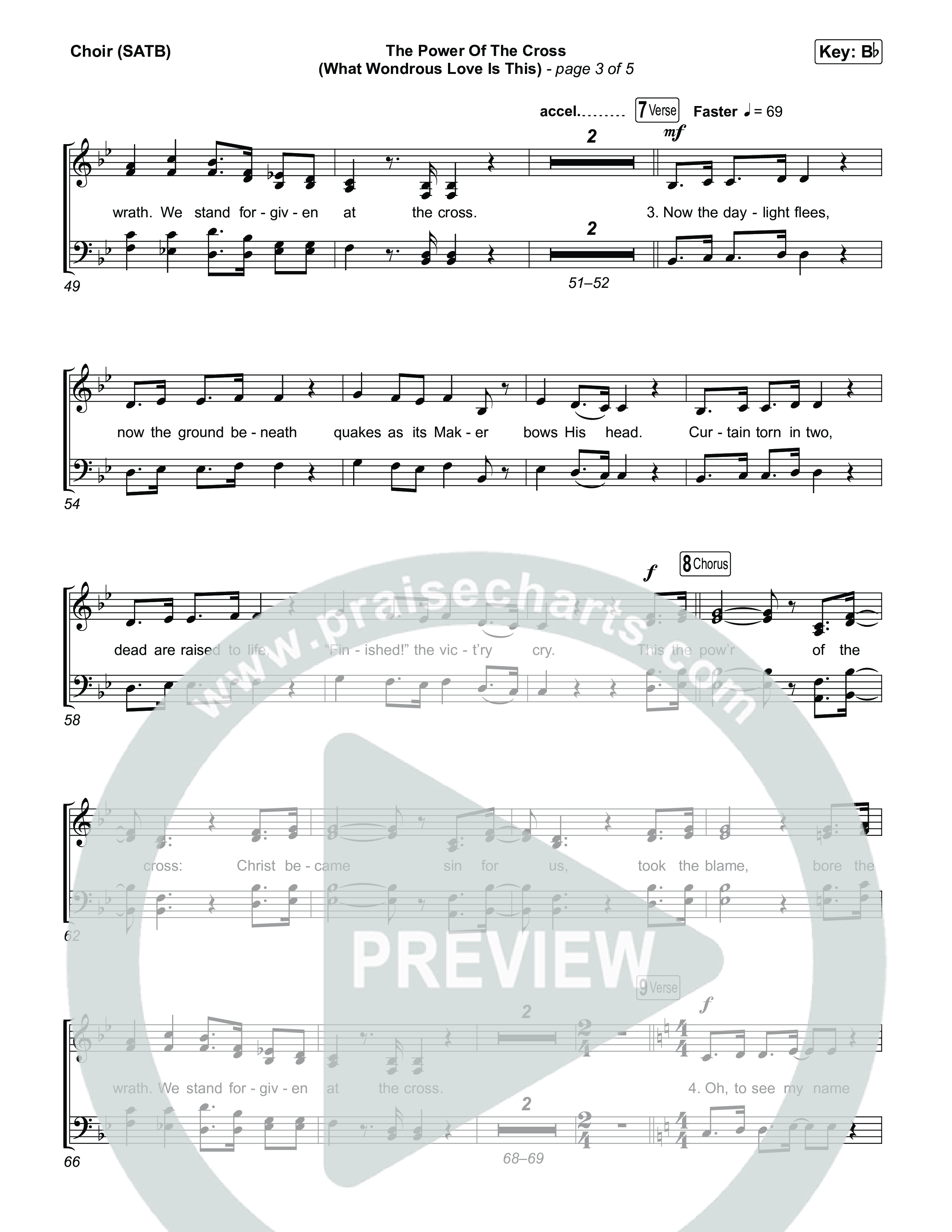 The Power Of The Cross (What Wondrous Love Is This) Choir Sheet (SATB) (Keith & Kristyn Getty / Sing!)