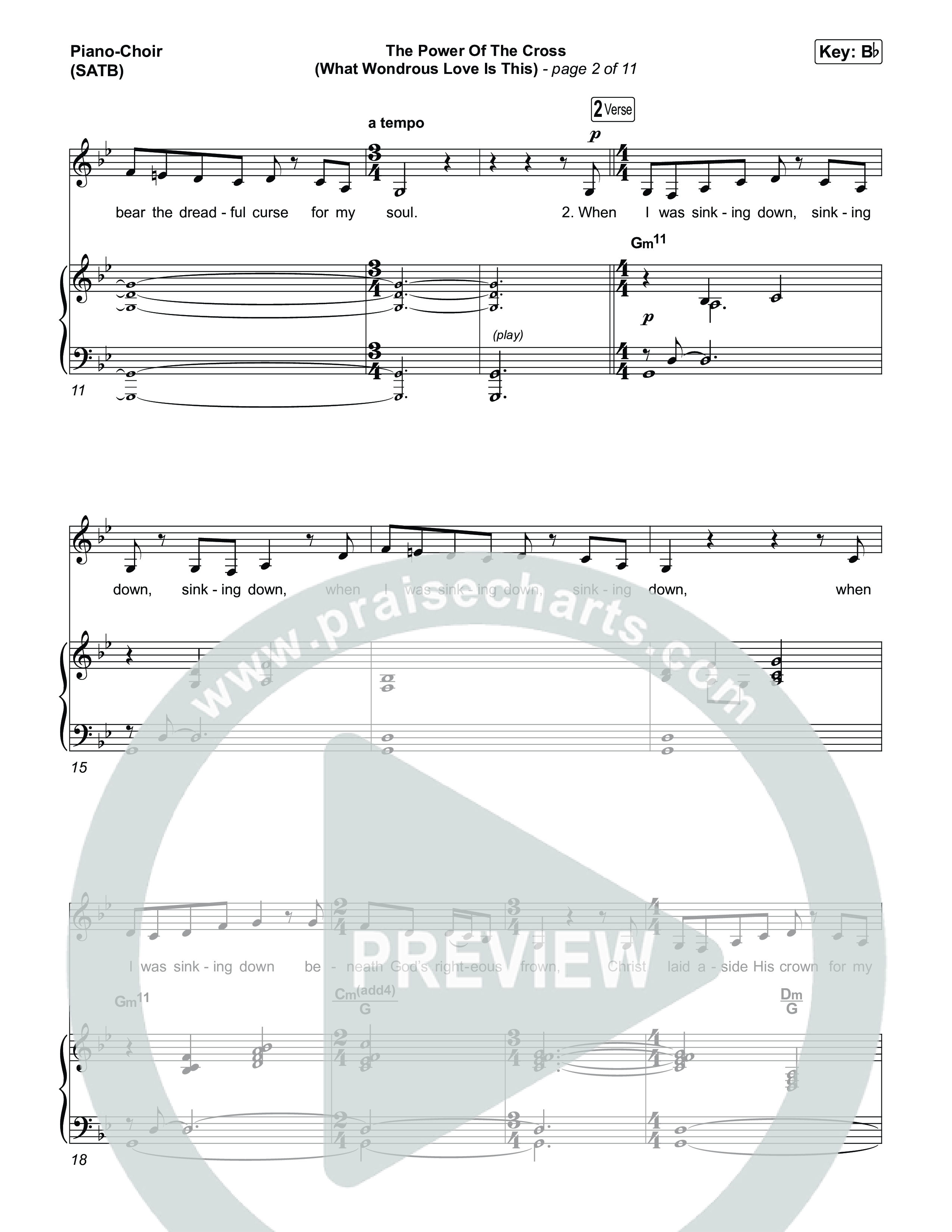 The Power Of The Cross (What Wondrous Love Is This) Piano/Vocal Pack (Keith & Kristyn Getty / Sing!)