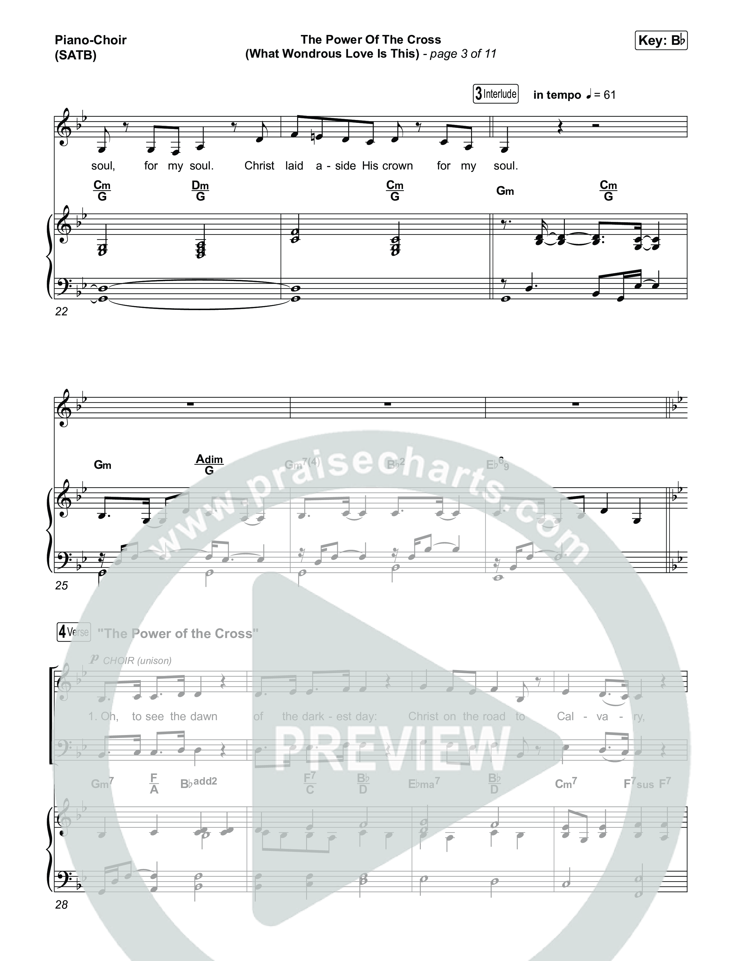 The Power Of The Cross (What Wondrous Love Is This) Piano/Vocal Pack (Keith & Kristyn Getty / Sing!)