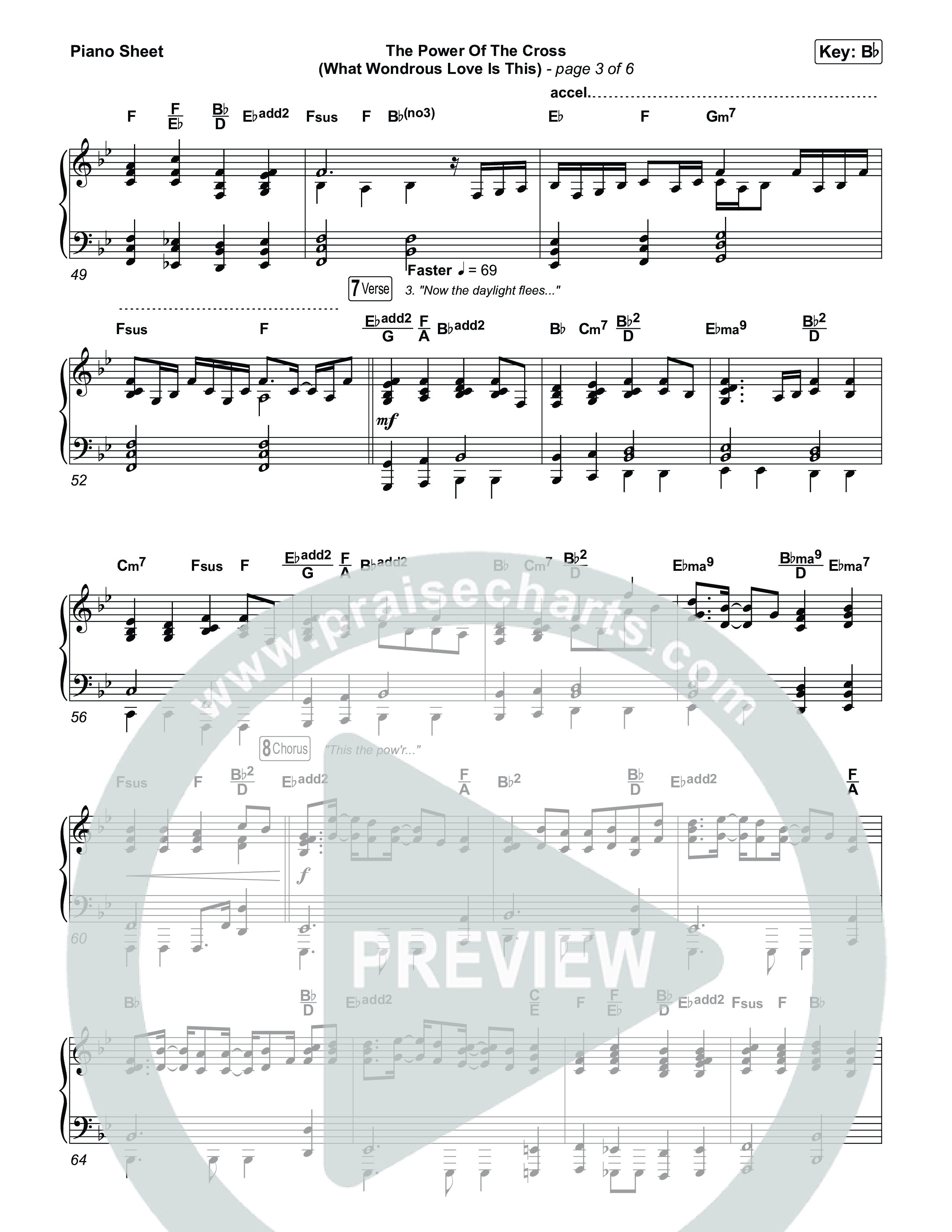 The Power Of The Cross (What Wondrous Love Is This) Piano Sheet (Keith & Kristyn Getty / Sing!)