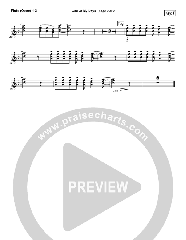 God Of My Days Wind Pack (Gateway Worship)