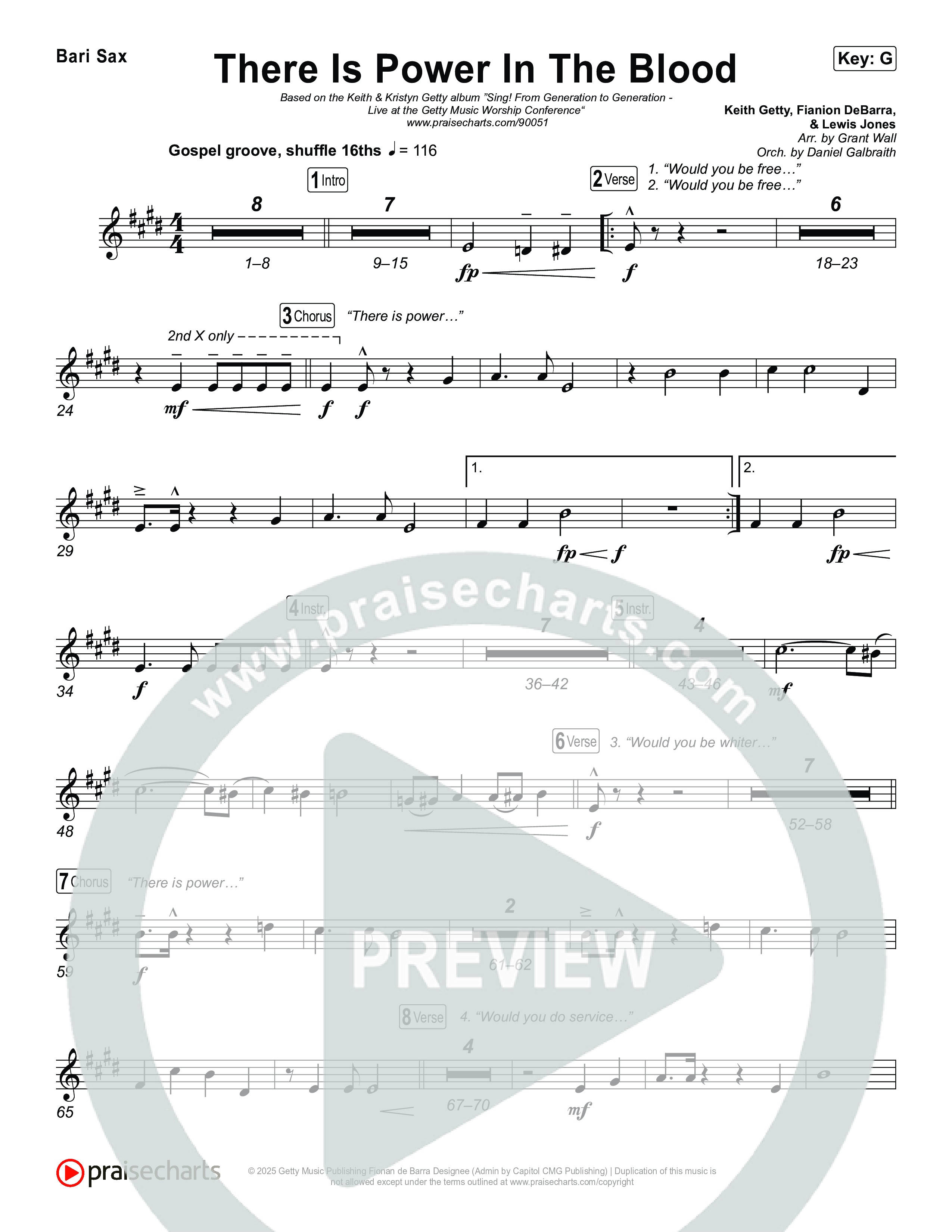 There Is Power In The Blood Bari Sax (Keith & Kristyn Getty / CityAlight / Matt Boswell / Bryan Fowler / Jordan Kauflin / Matt Papa / The Getty Girls / Sing!)
