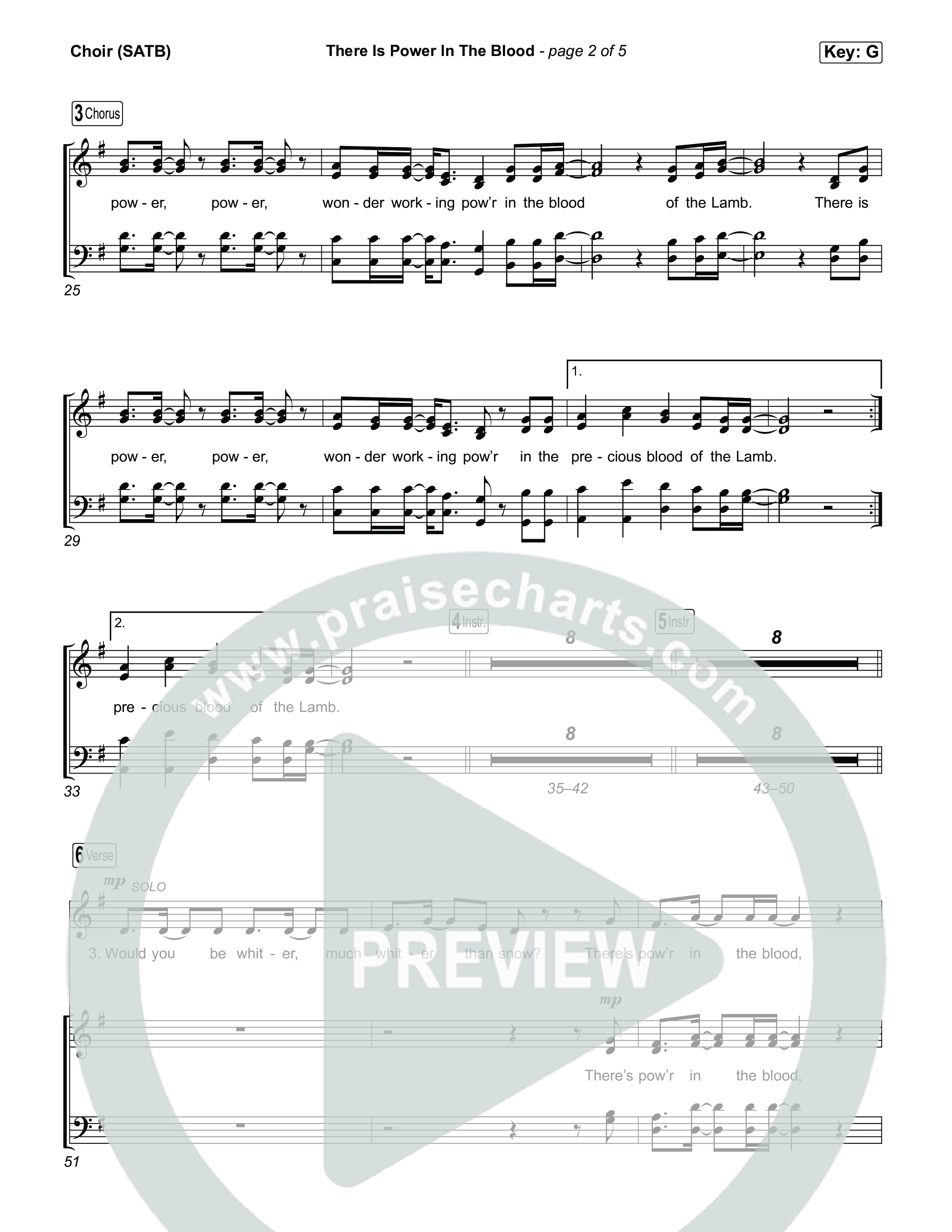 There Is Power In The Blood Choir Sheet (SATB) (Keith & Kristyn Getty / CityAlight / Matt Boswell / Bryan Fowler / Jordan Kauflin / Matt Papa / The Getty Girls / Sing!)