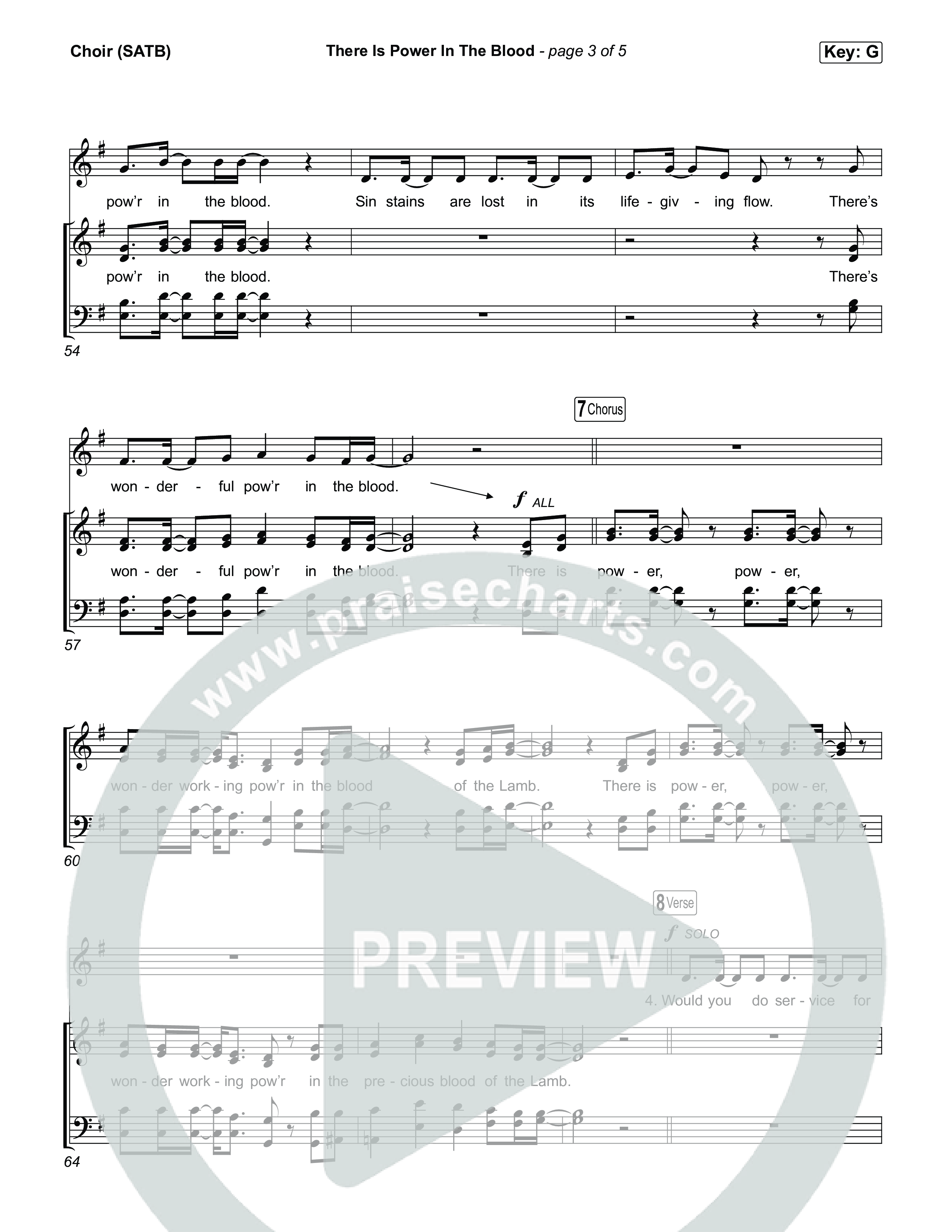 There Is Power In The Blood Choir Sheet (SATB) (Keith & Kristyn Getty / CityAlight / Matt Boswell / Bryan Fowler / Jordan Kauflin / Matt Papa / The Getty Girls / Sing!)