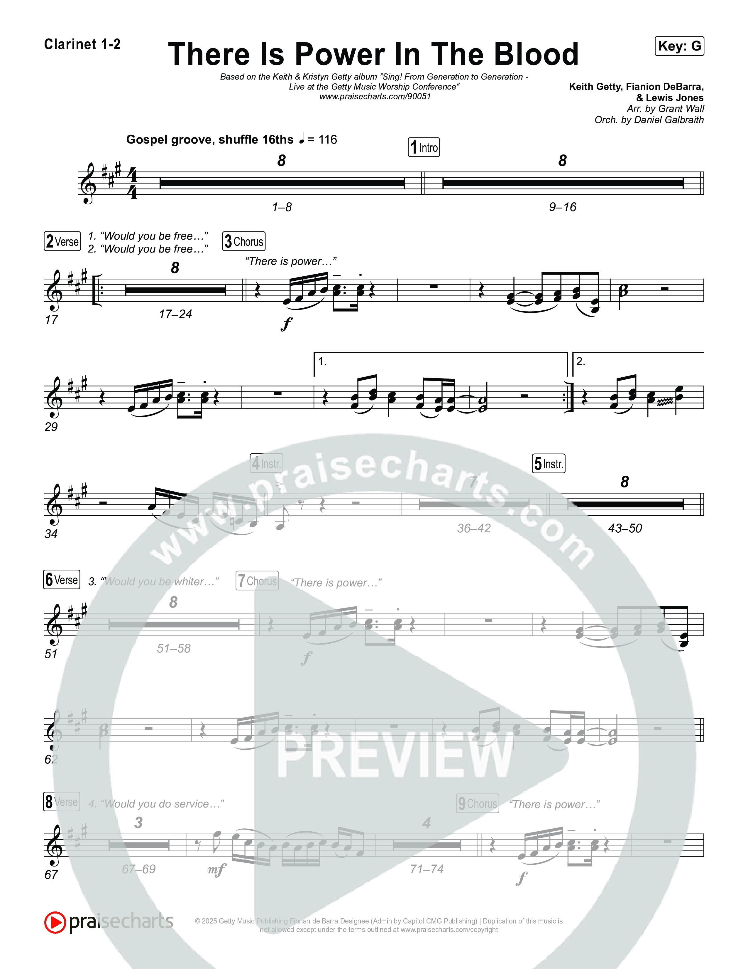 There Is Power In The Blood Clarinet 1/2 (Keith & Kristyn Getty / CityAlight / Matt Boswell / Bryan Fowler / Jordan Kauflin / Matt Papa / The Getty Girls / Sing!)