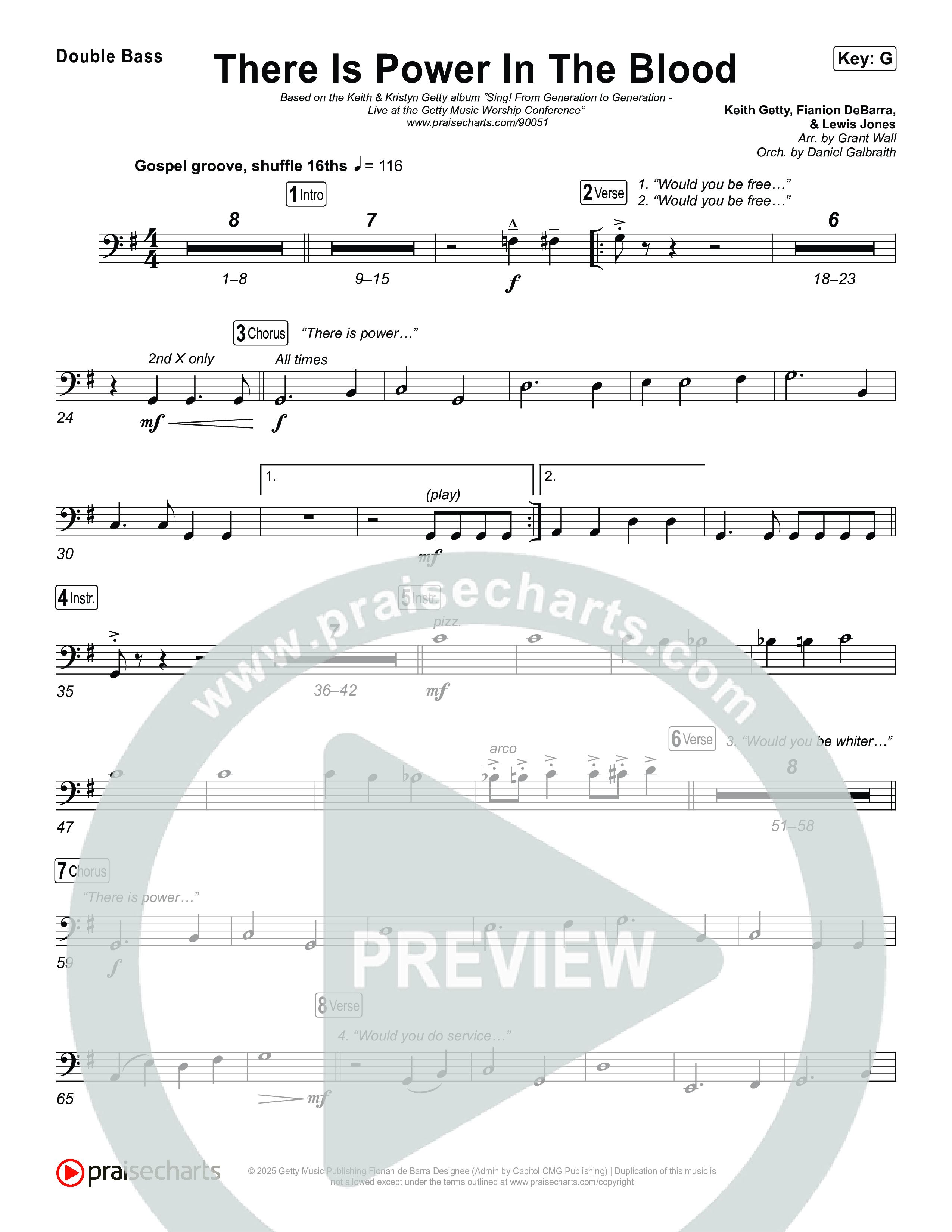 There Is Power In The Blood String Bass (Keith & Kristyn Getty / CityAlight / Matt Boswell / Bryan Fowler / Jordan Kauflin / Matt Papa / The Getty Girls / Sing!)