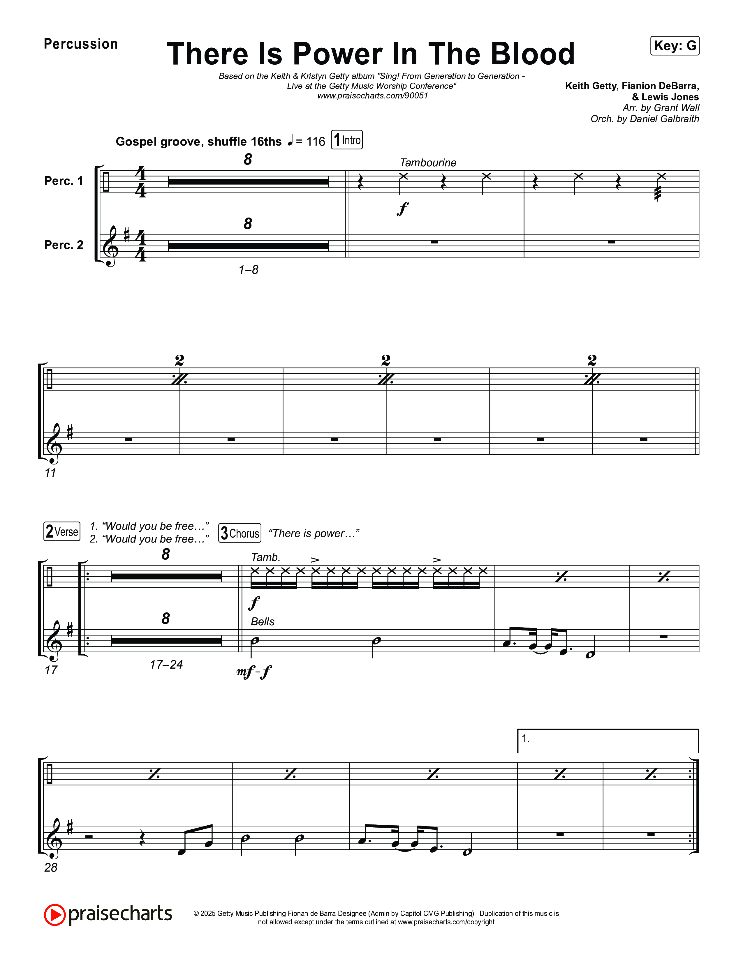 There Is Power In The Blood Percussion (Keith & Kristyn Getty / CityAlight / Matt Boswell / Bryan Fowler / Jordan Kauflin / Matt Papa / The Getty Girls / Sing!)