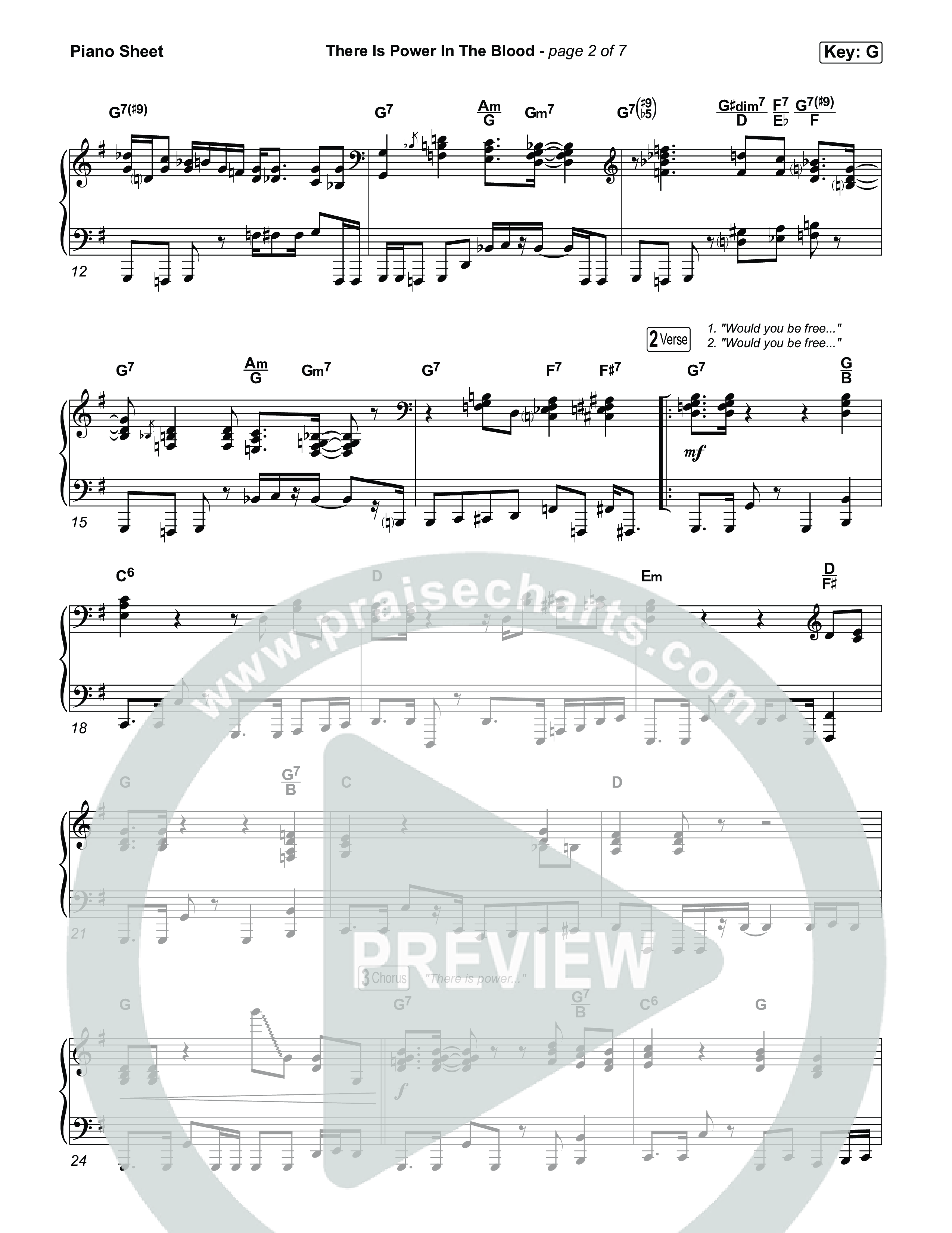 There Is Power In The Blood Piano Sheet (Keith & Kristyn Getty / CityAlight / Matt Boswell / Bryan Fowler / Jordan Kauflin / Matt Papa / The Getty Girls / Sing!)