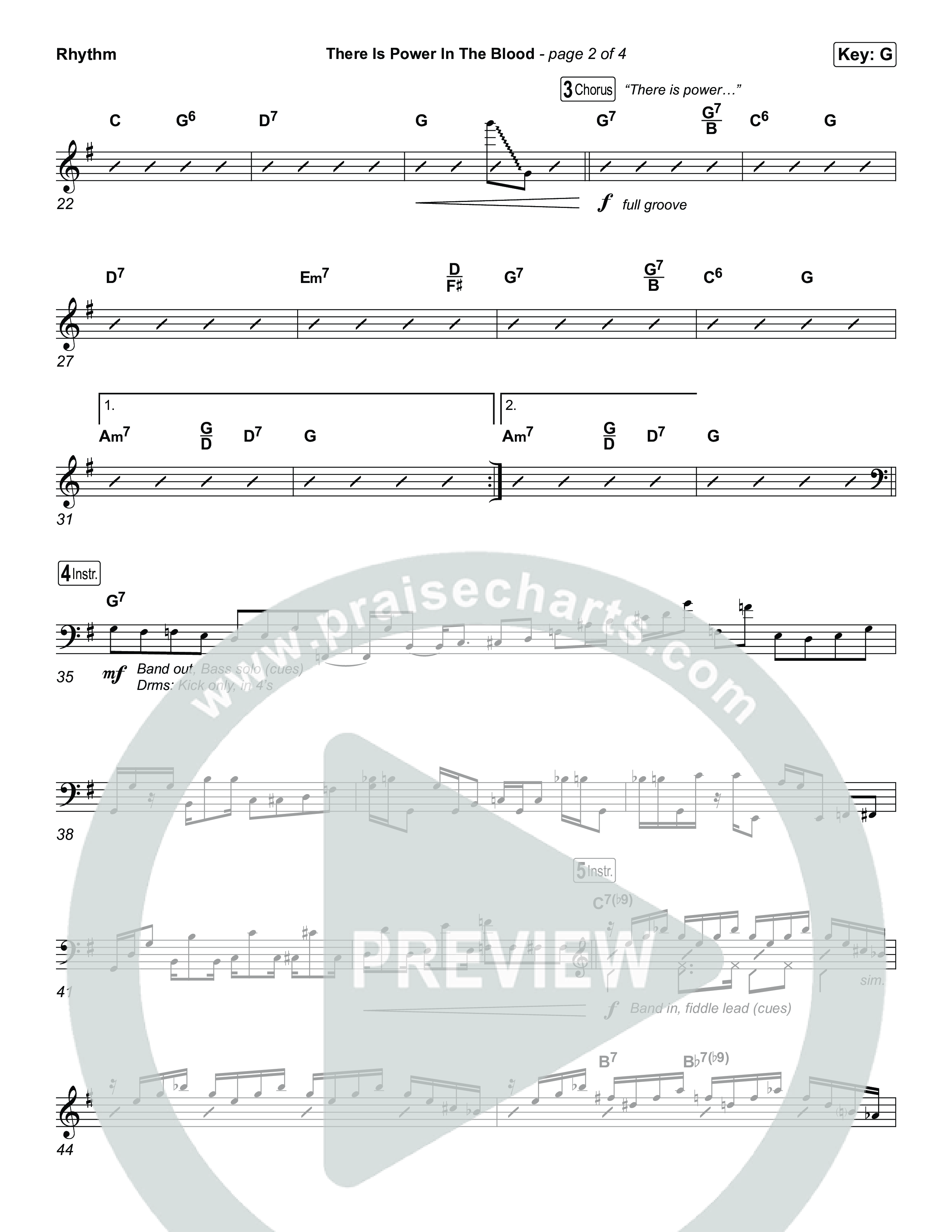 There Is Power In The Blood Rhythm Chart (Keith & Kristyn Getty / CityAlight / Matt Boswell / Bryan Fowler / Jordan Kauflin / Matt Papa / The Getty Girls / Sing!)