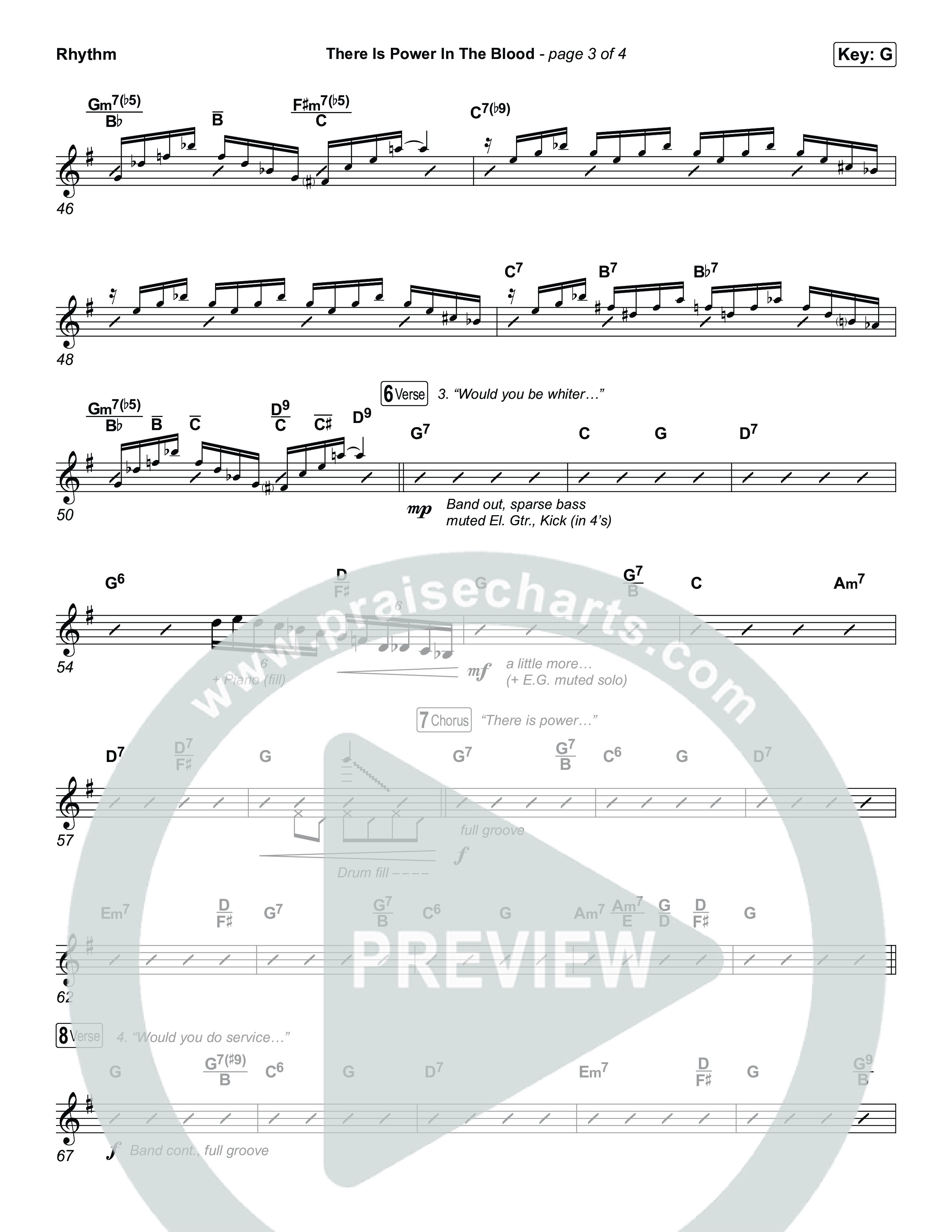 There Is Power In The Blood Rhythm Chart (Keith & Kristyn Getty / CityAlight / Matt Boswell / Bryan Fowler / Jordan Kauflin / Matt Papa / The Getty Girls / Sing!)