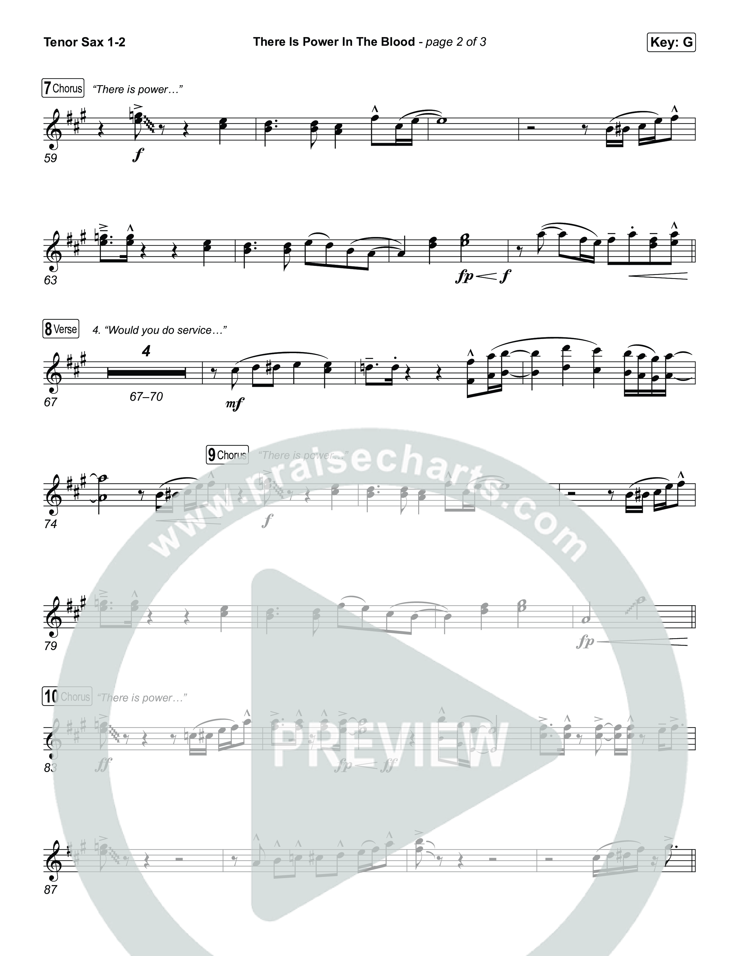 There Is Power In The Blood Tenor Sax 1,2 (Keith & Kristyn Getty / CityAlight / Matt Boswell / Bryan Fowler / Jordan Kauflin / Matt Papa / The Getty Girls / Sing!)