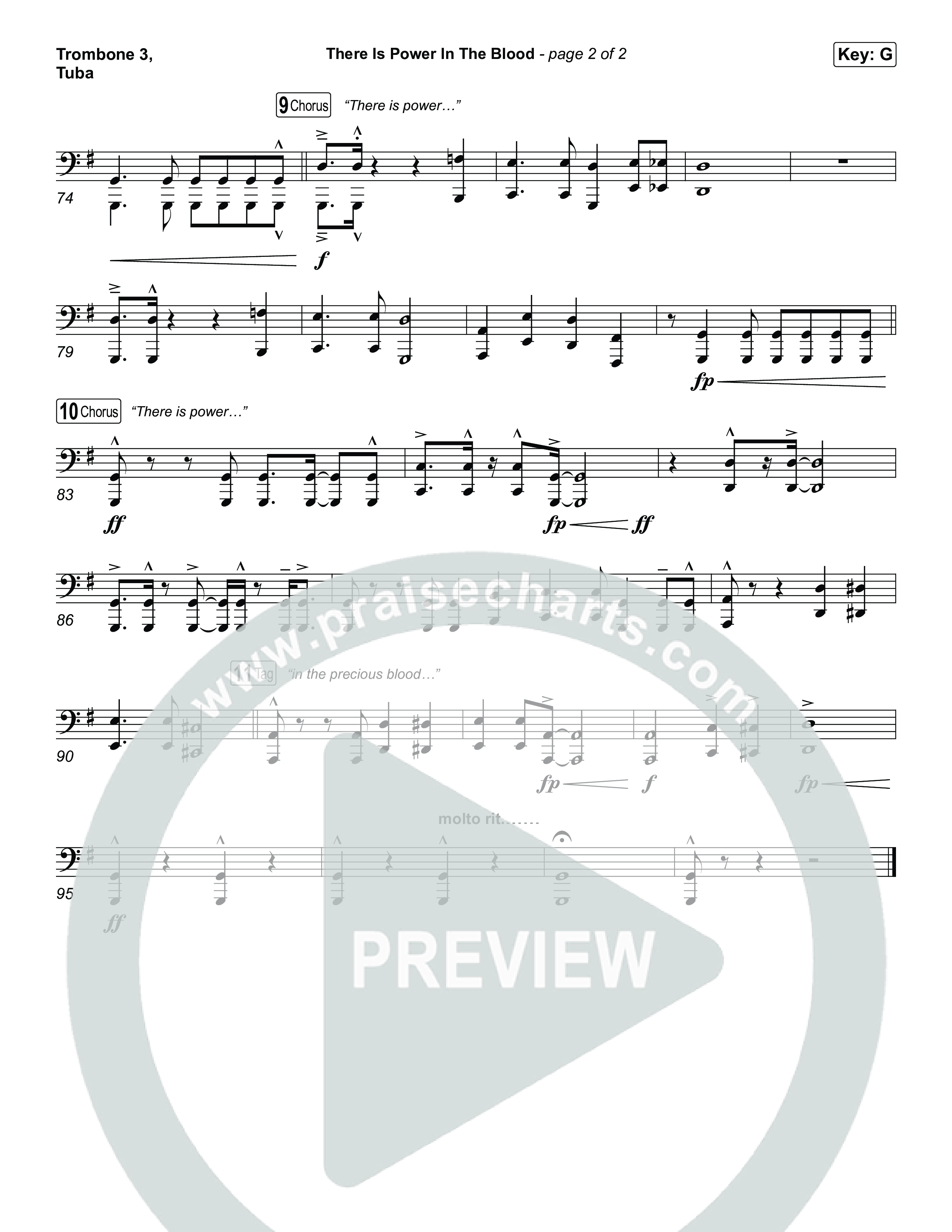 There Is Power In The Blood Trombone 3/Tuba (Keith & Kristyn Getty / CityAlight / Matt Boswell / Bryan Fowler / Jordan Kauflin / Matt Papa / The Getty Girls / Sing!)