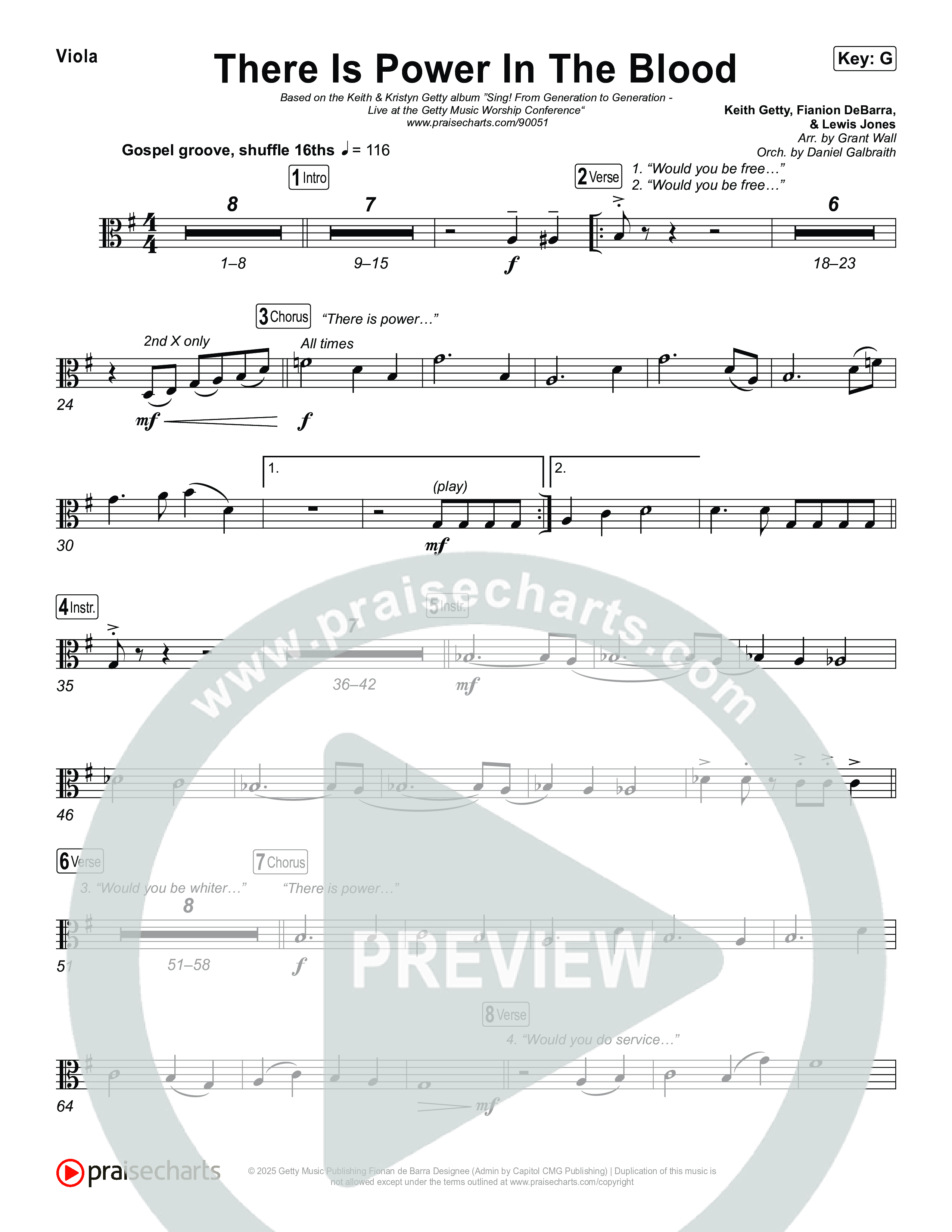 There Is Power In The Blood Viola (Keith & Kristyn Getty / CityAlight / Matt Boswell / Bryan Fowler / Jordan Kauflin / Matt Papa / The Getty Girls / Sing!)