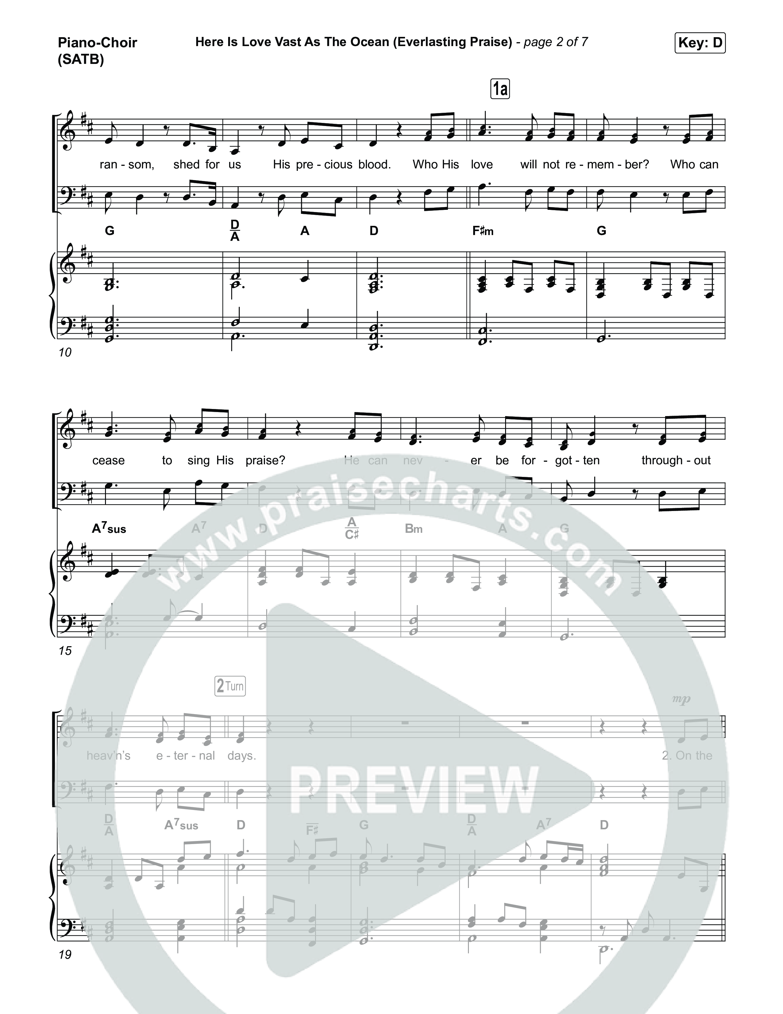 Here Is Love Vast As The Ocean (Everlasting Praise) Piano/Vocal Pack (Keith & Kristyn Getty / The Getty Girls / Sing!)