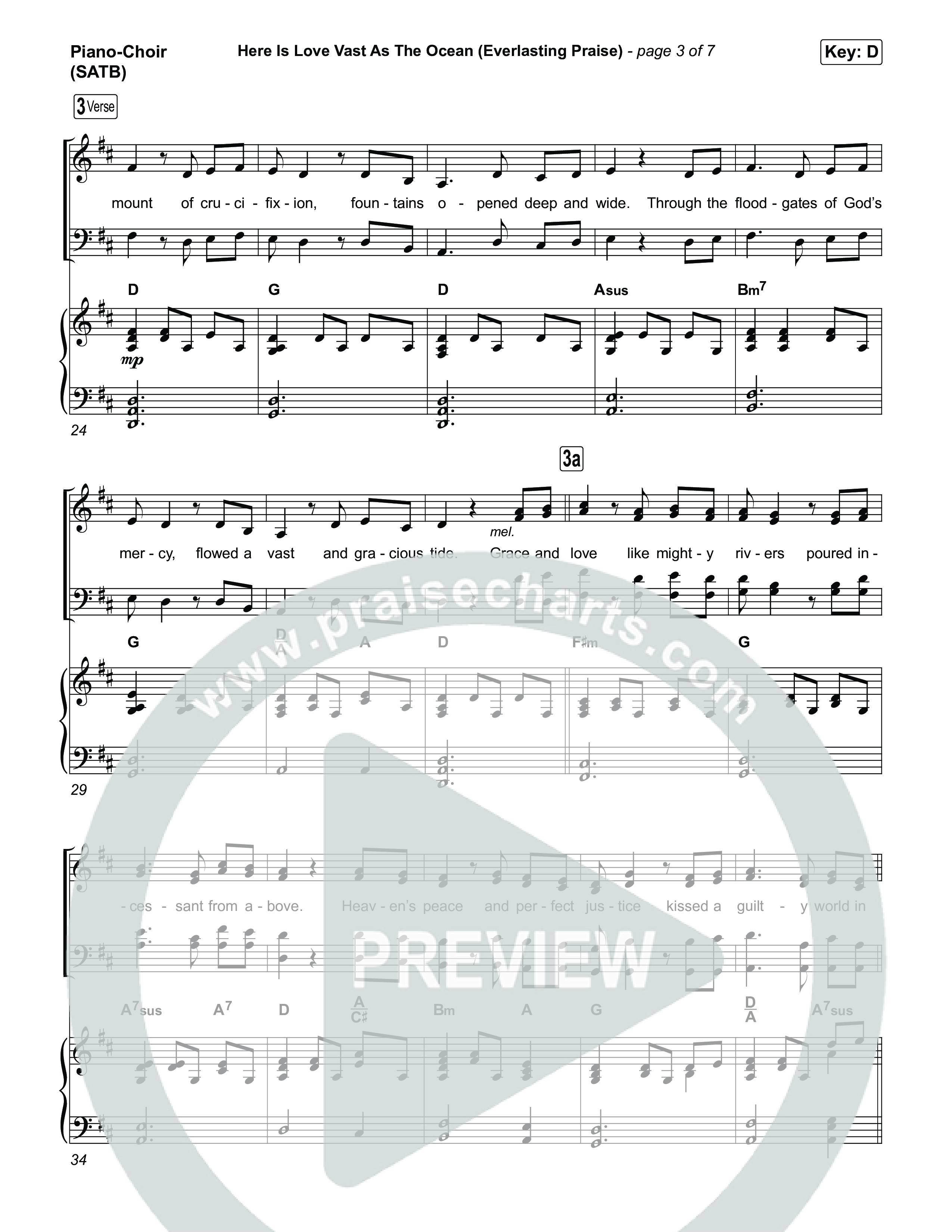 Here Is Love Vast As The Ocean (Everlasting Praise) Piano/Vocal Pack (Keith & Kristyn Getty / The Getty Girls / Sing!)